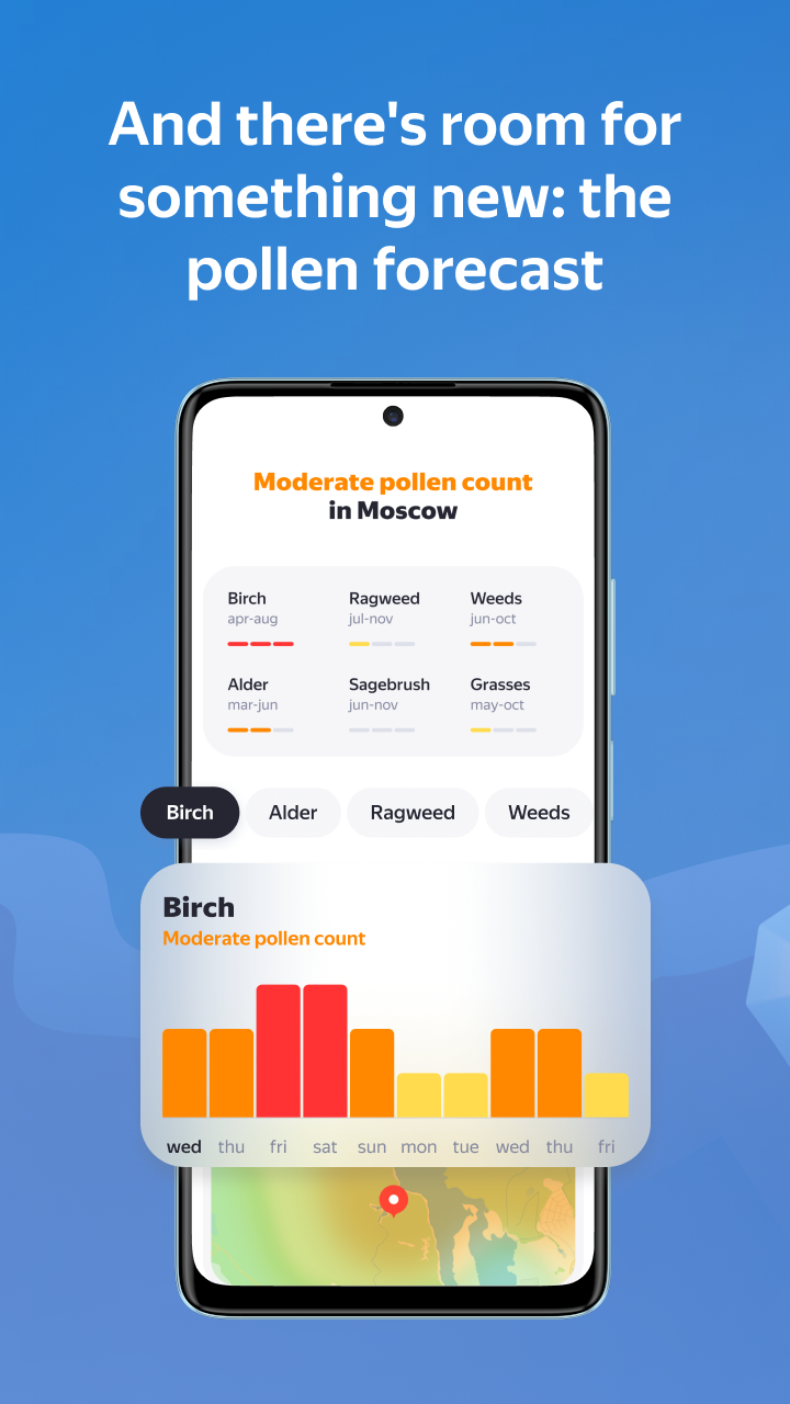اسکرین شات 3 برنامه Yandex Weather & Rain Radar