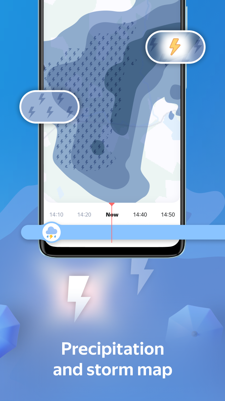 اسکرین شات 2 برنامه Yandex Weather & Rain Radar