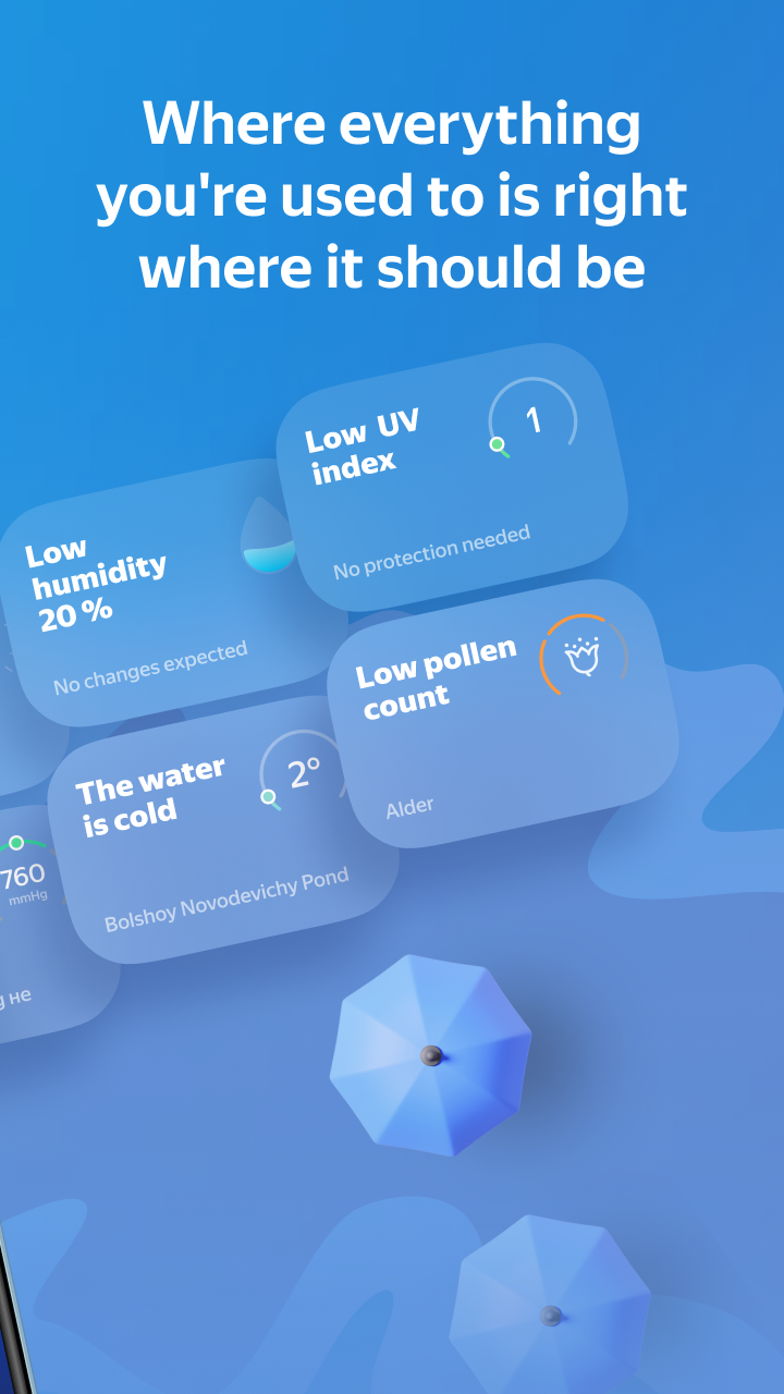 اسکرین شات 2 برنامه Yandex Weather & Rain Radar