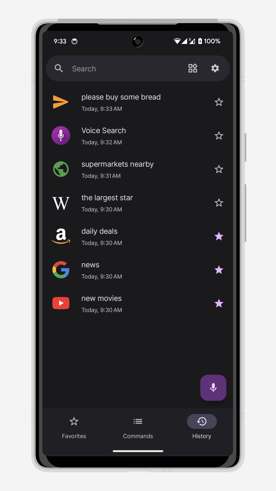 اسکرین شات 5 برنامه Voice Search