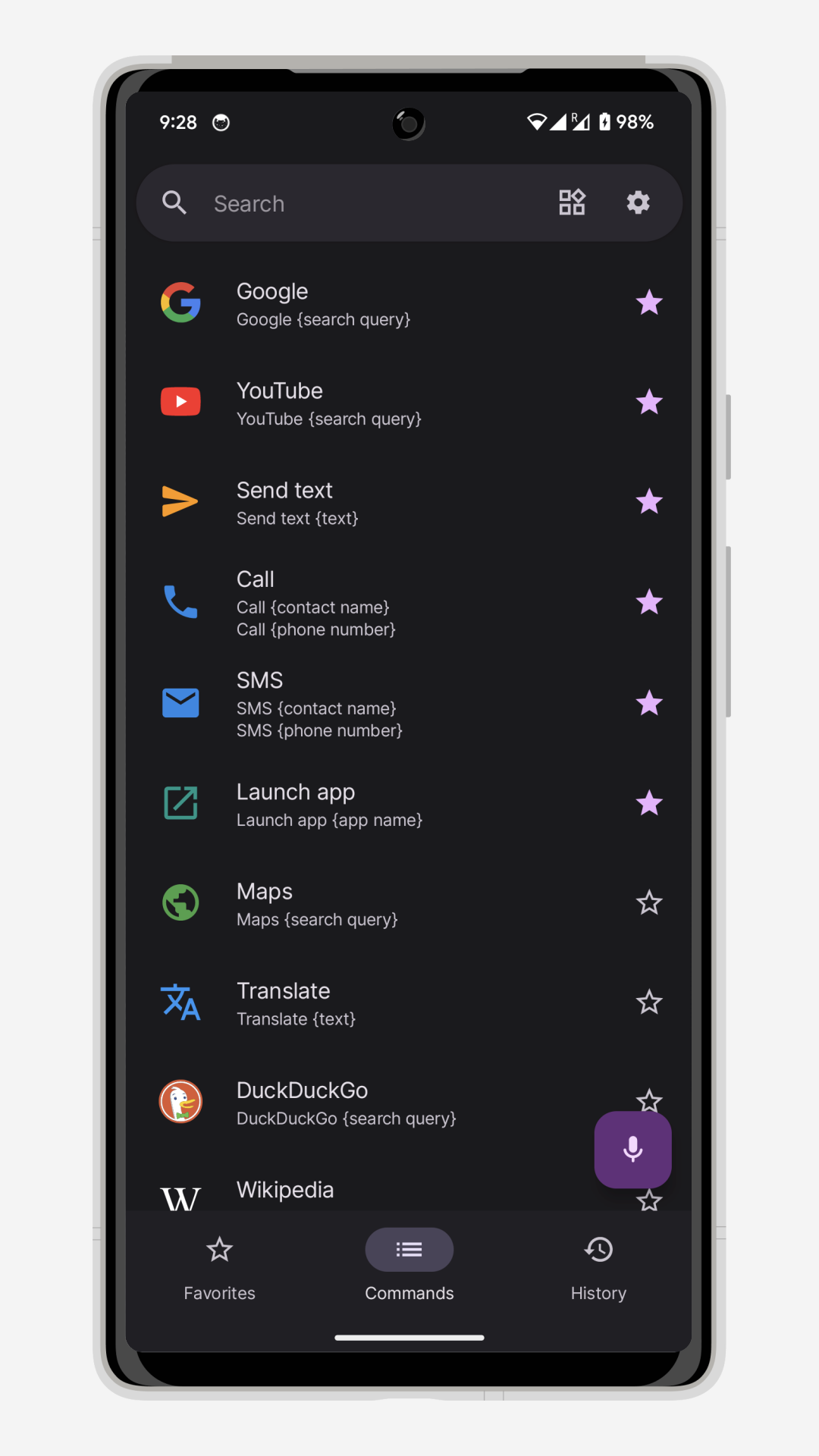 اسکرین شات 2 برنامه Voice Search