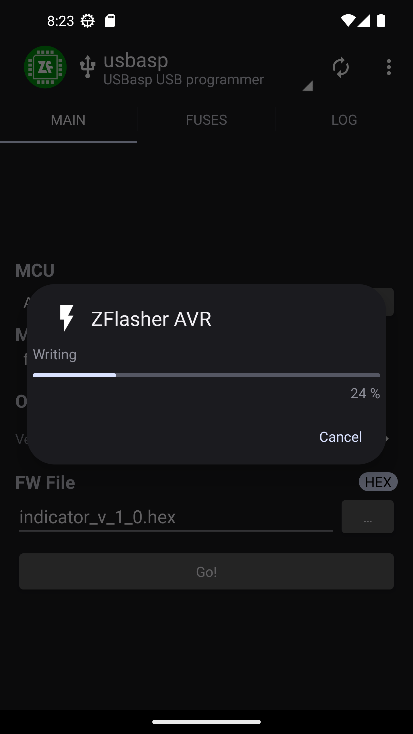 اسکرین شات 3 برنامه ZFlasher AVR