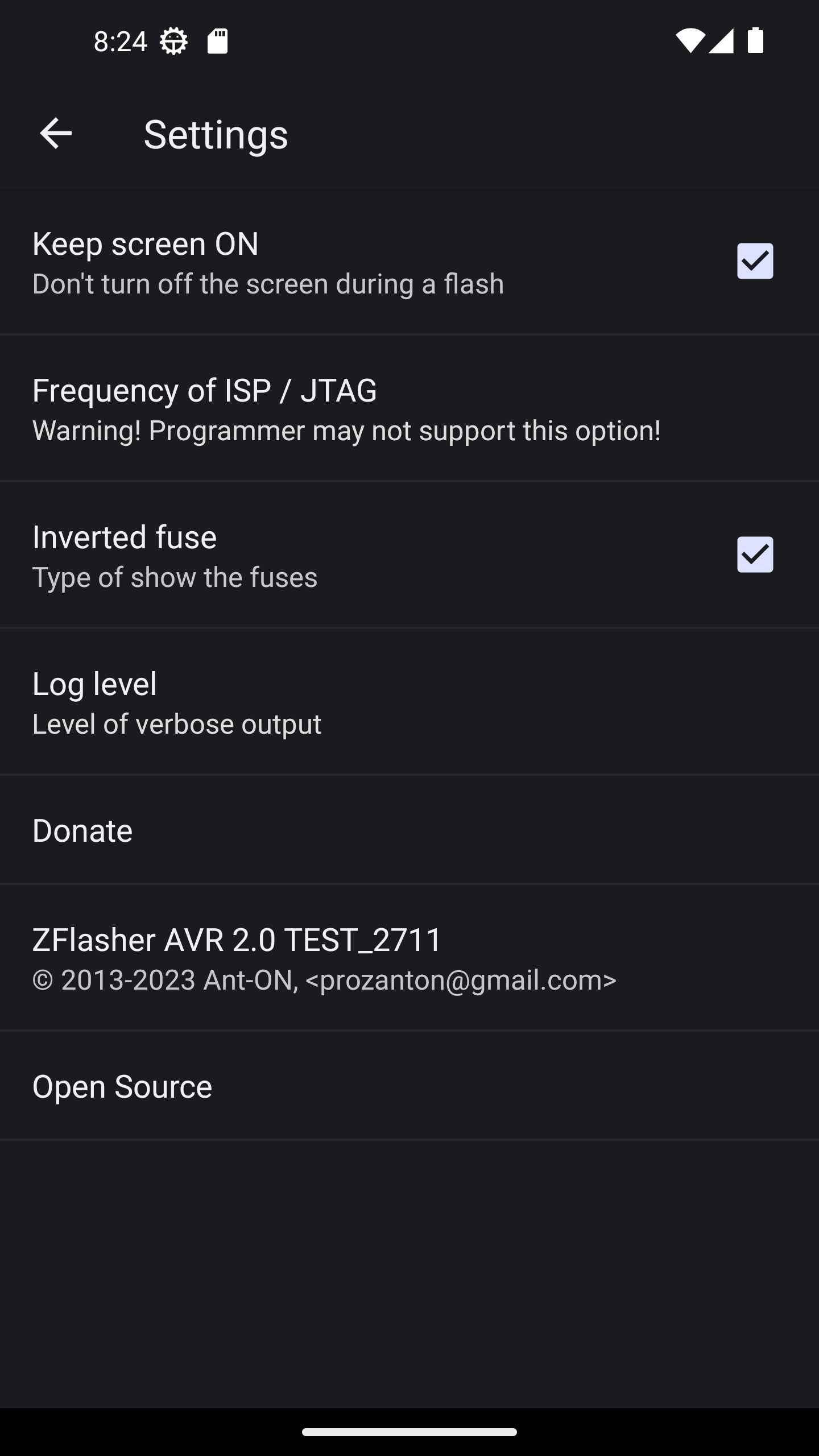 اسکرین شات 7 برنامه ZFlasher AVR