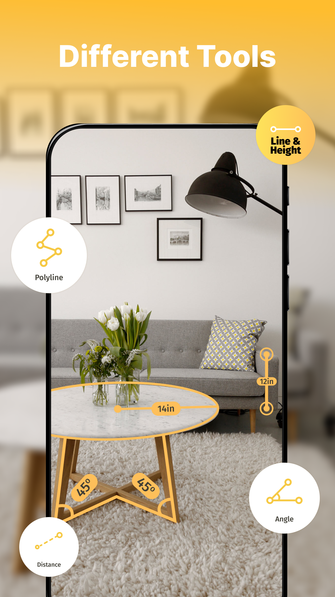 اسکرین شات 3 برنامه AR Ruler Cam: Photo Mesure