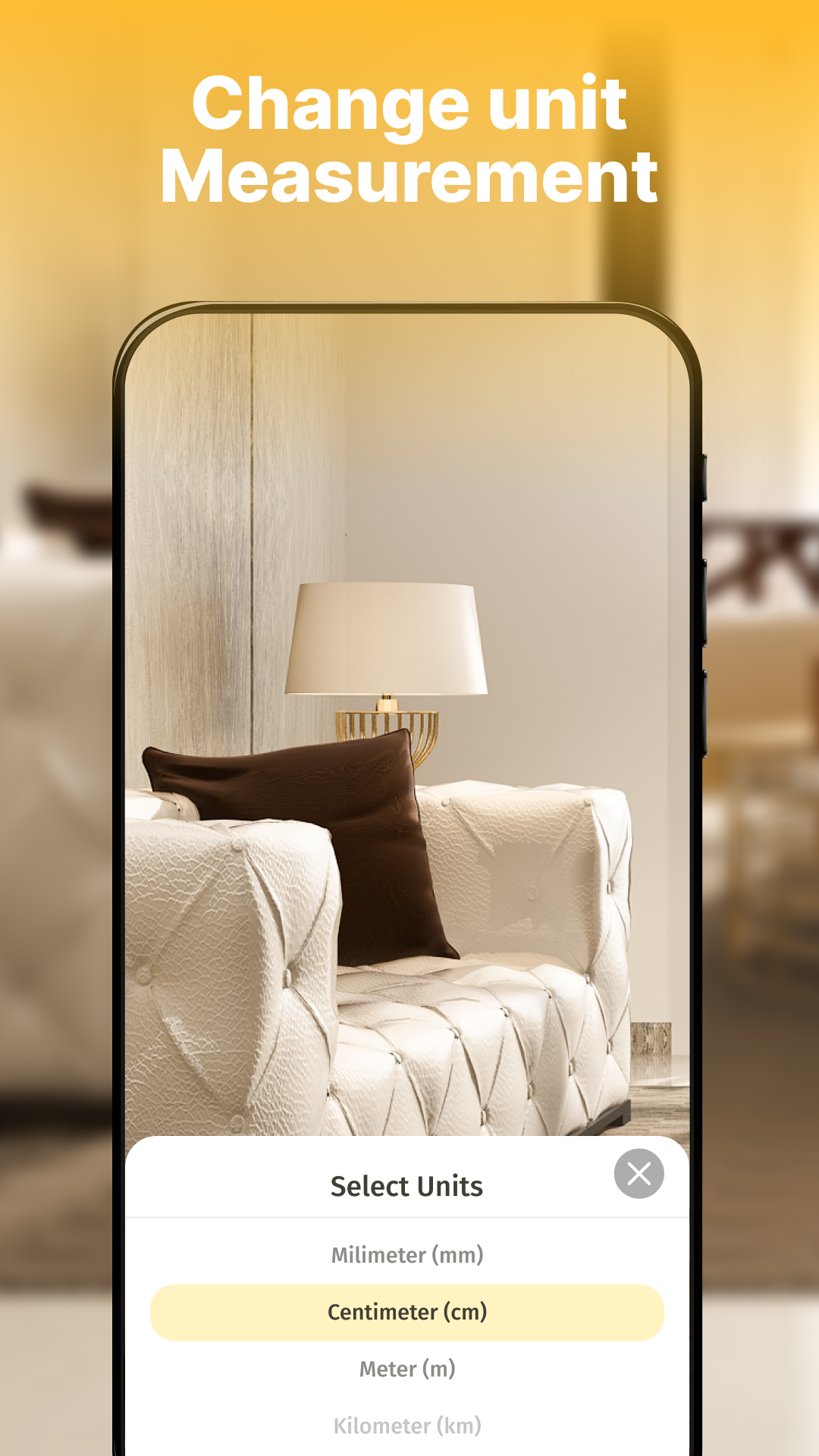 اسکرین شات 6 برنامه AR Ruler Cam: Photo Mesure