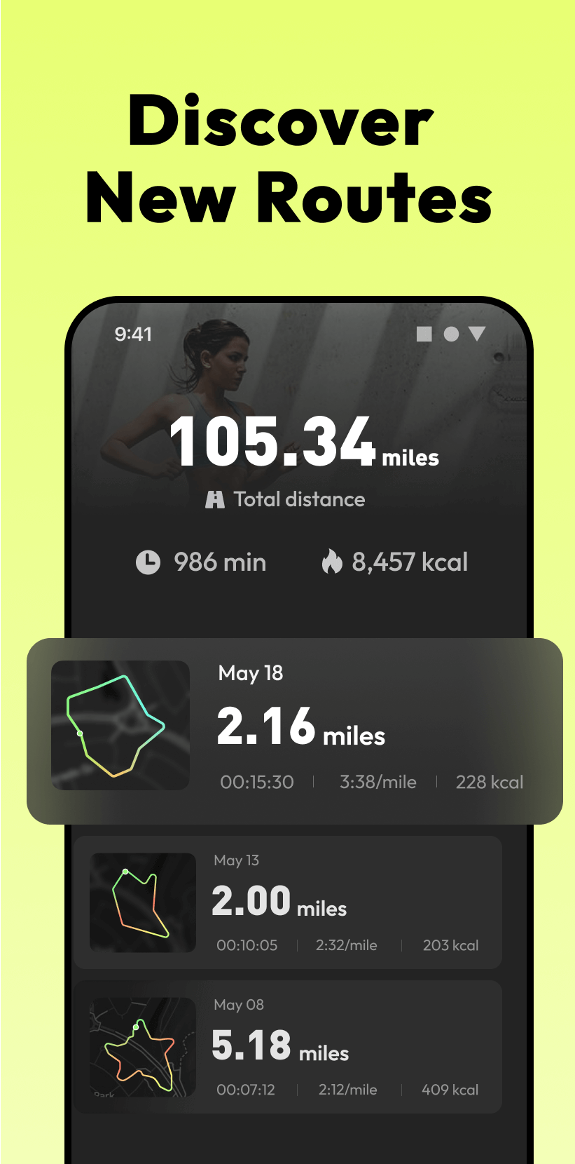 اسکرین شات برنامه Running App - GPS Run Tracker 2
