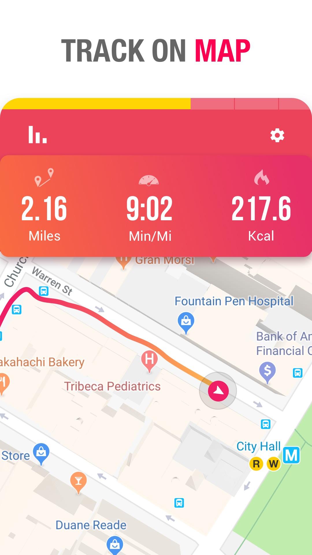 اسکرین شات 4 برنامه Running App - Lose Weight App
