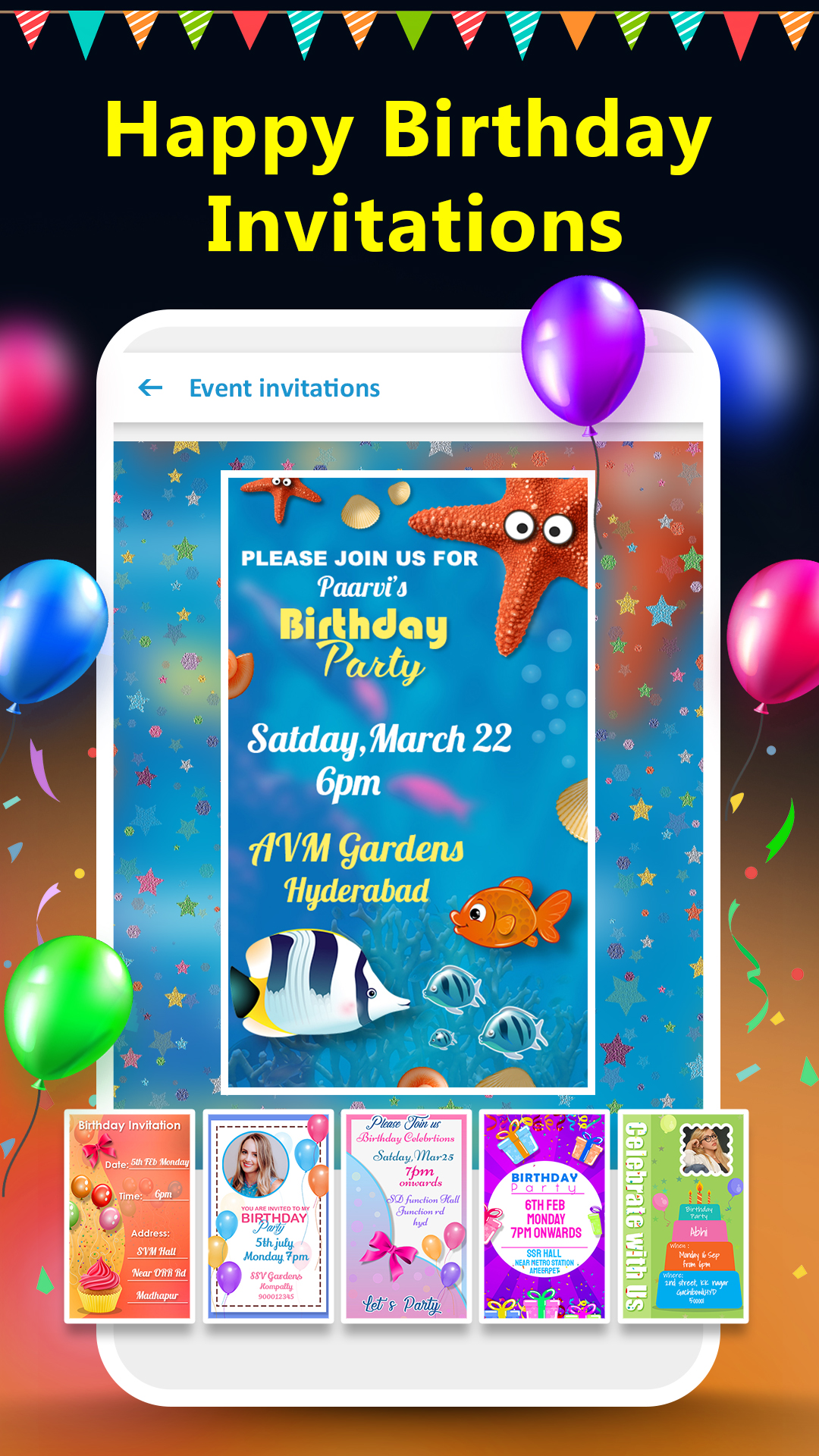 اسکرین شات 3 برنامه Birthday Photo Frame