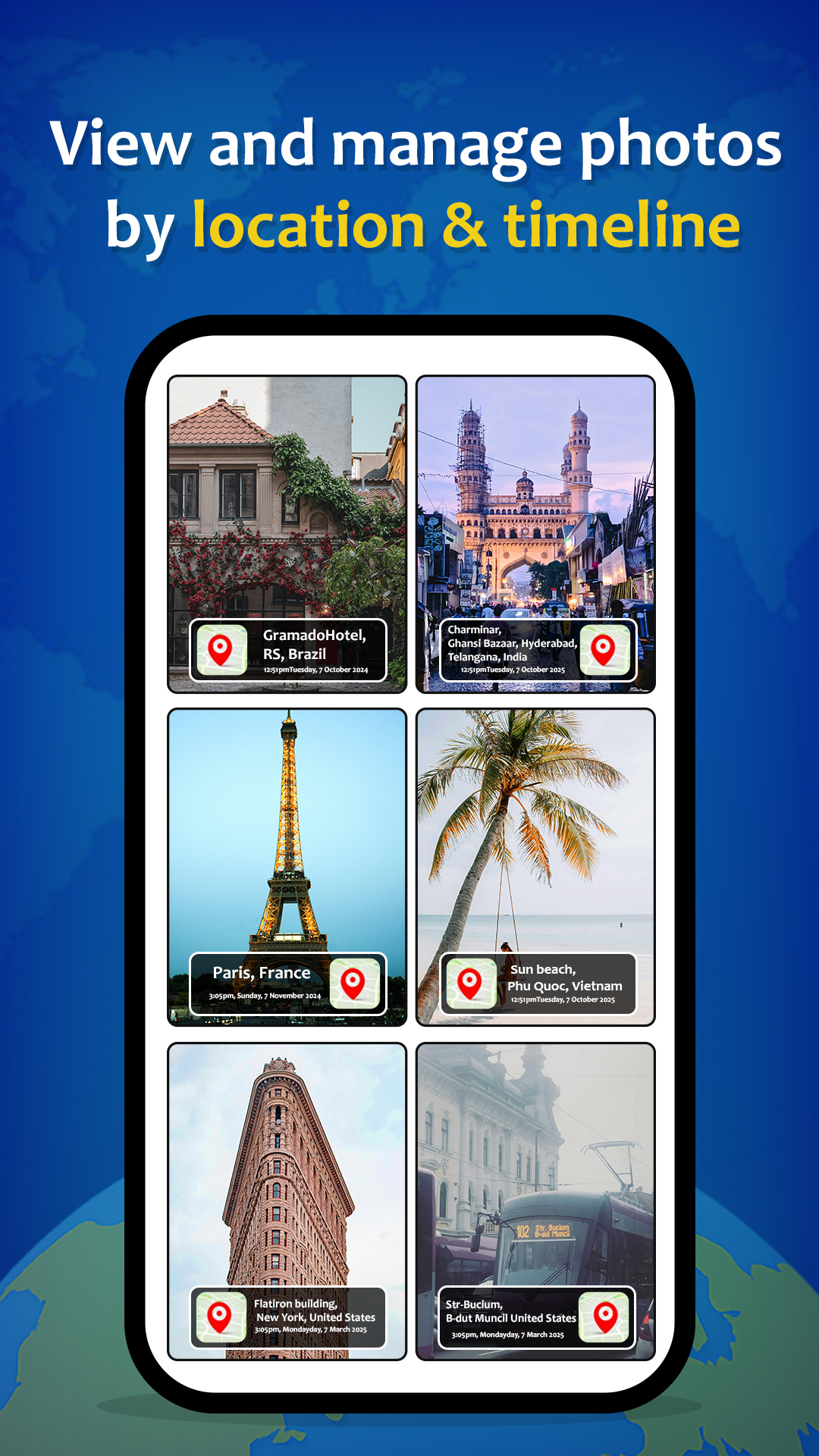 اسکرین شات 7 برنامه GPS Map Camera
