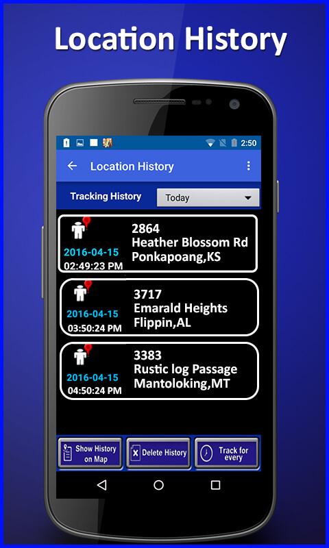 اسکرین شات 1 برنامه Mobile Location Tracker 2024
