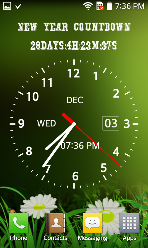 اسکرین شات 5 برنامه Clock Live Wallpaper