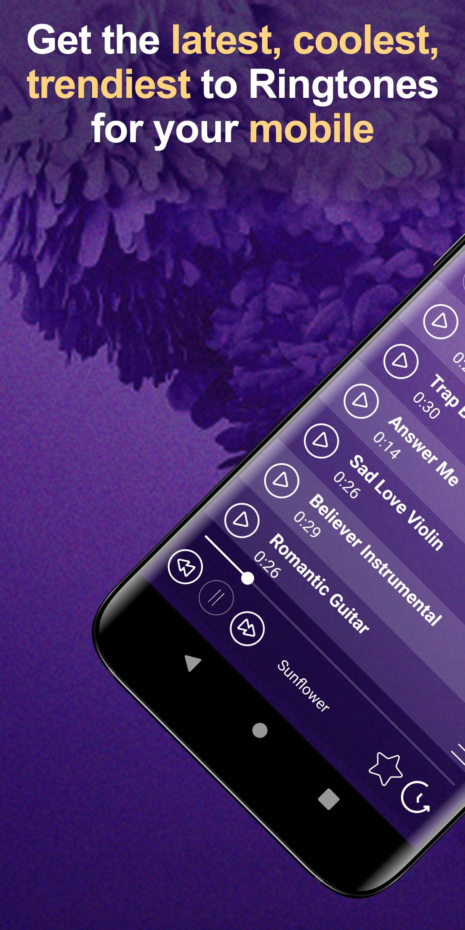 اسکرین شات 2 برنامه Galaxy S20 Ultra Ringtones