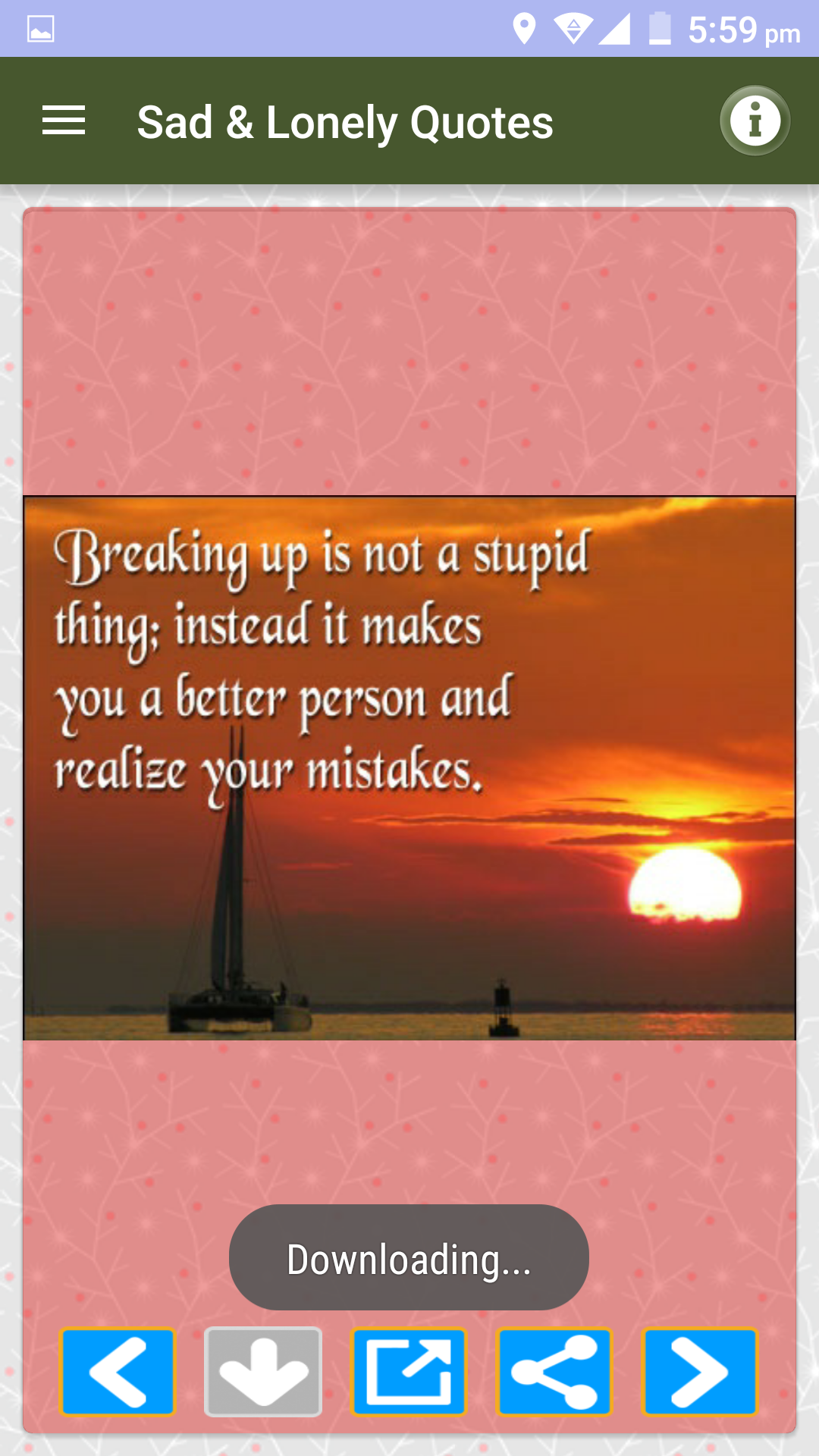 اسکرین شات 5 برنامه Sad Lonely Painful & Hurt Love