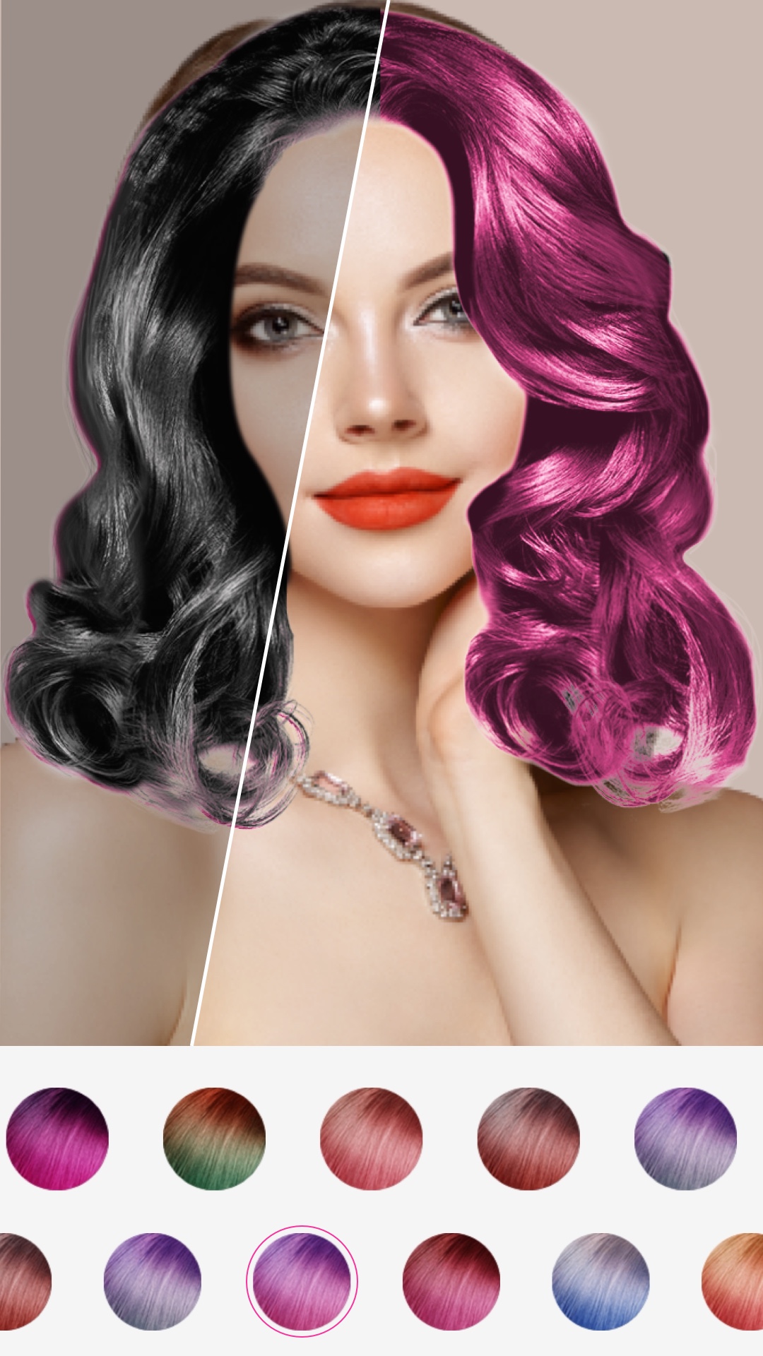اسکرین شات 3 برنامه Hairstyle Changer - HairStyle