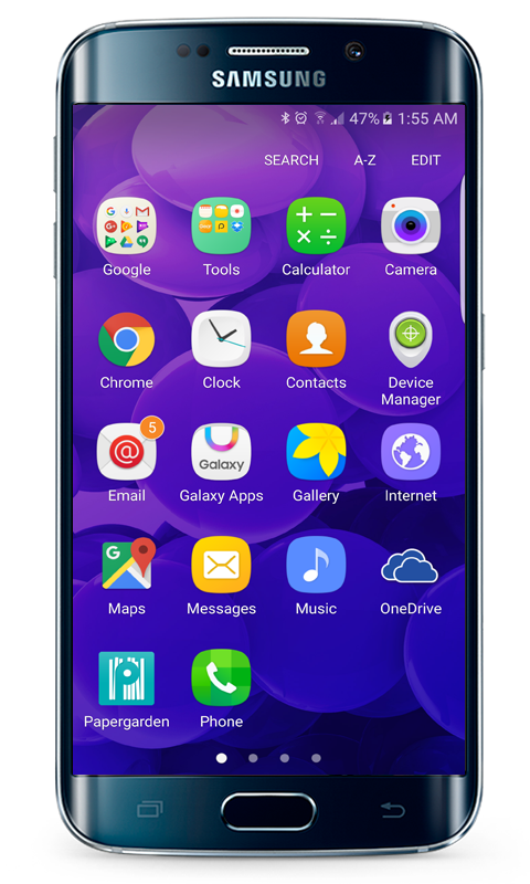 اسکرین شات 3 برنامه Galaxy S8 launcher theme