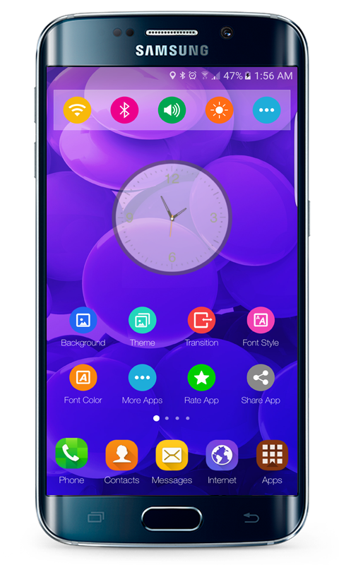 اسکرین شات 4 برنامه Galaxy S8 launcher theme