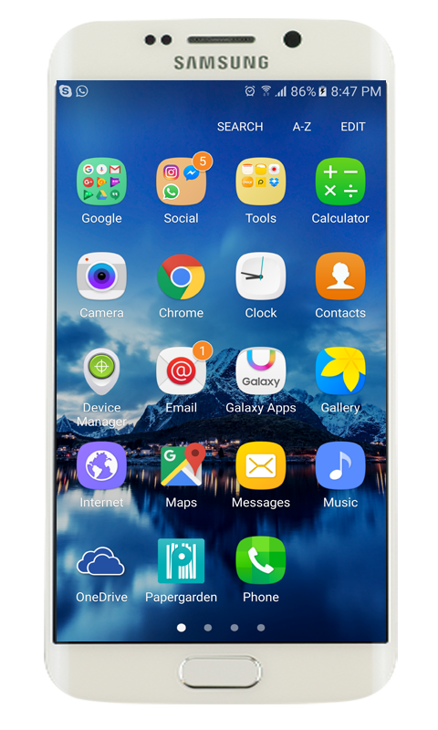 اسکرین شات 3 برنامه Launcher Galaxy J7 Theme