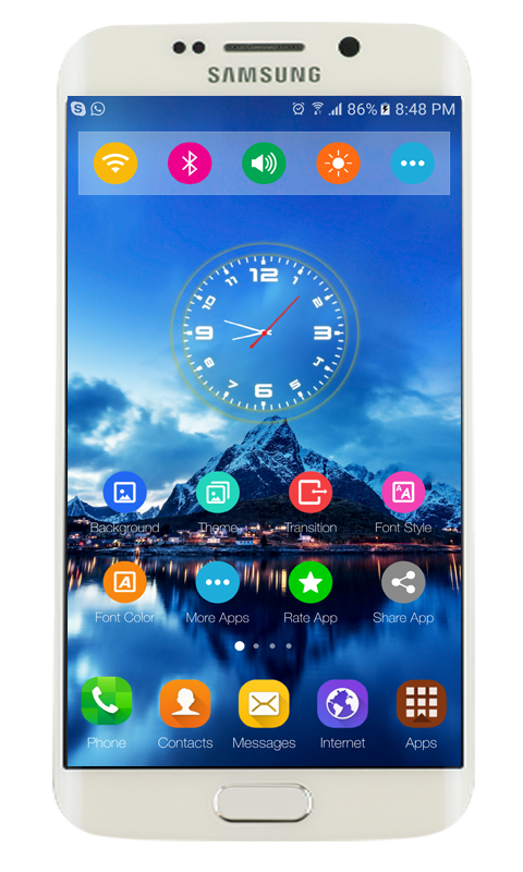 اسکرین شات 4 برنامه Launcher Galaxy J7 Theme