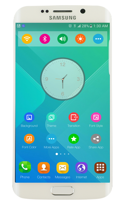 اسکرین شات 4 برنامه Galaxy S8 launcher Theme