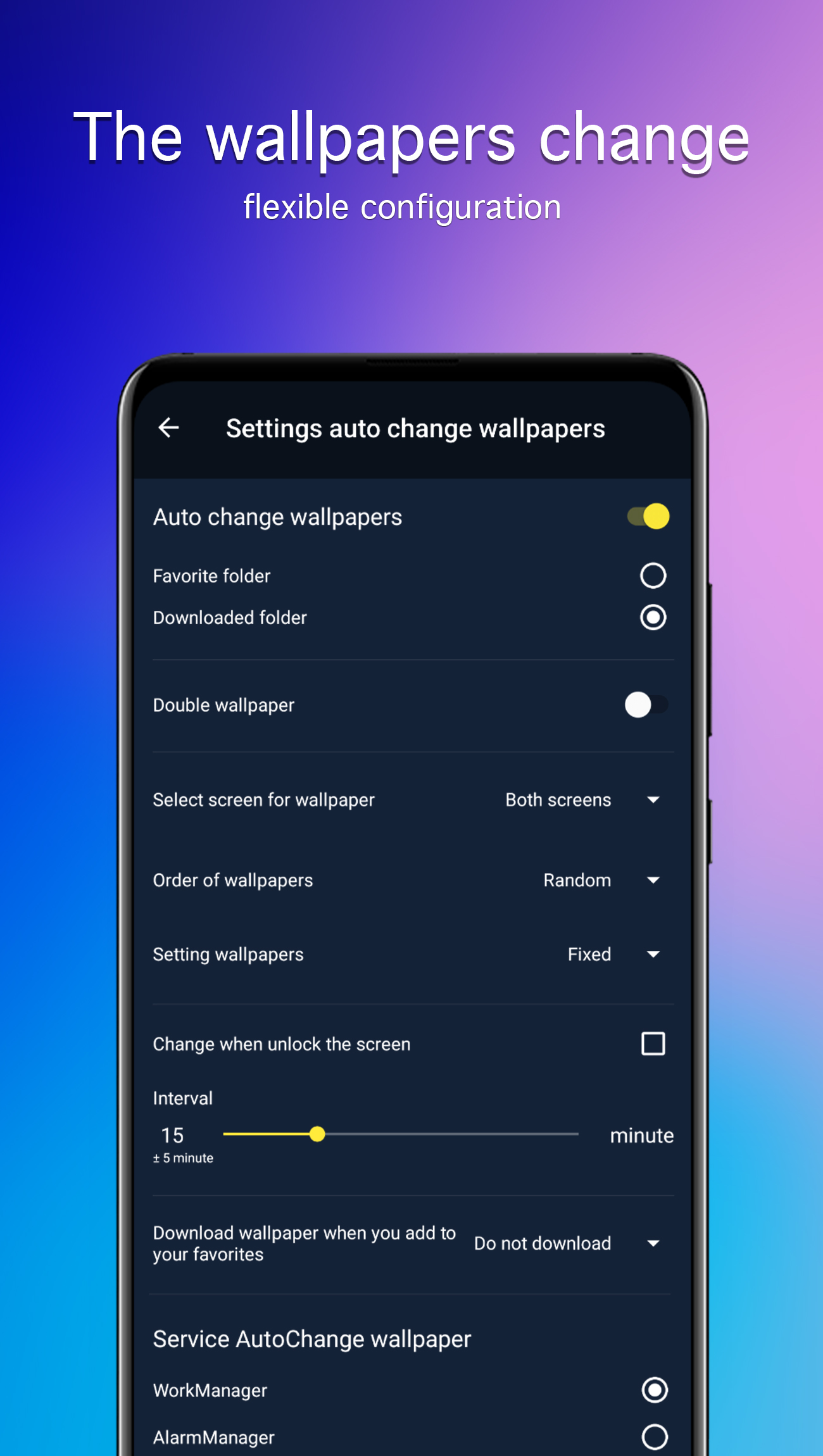 اسکرین شات 5 برنامه Wallpapers for Samsung 4K