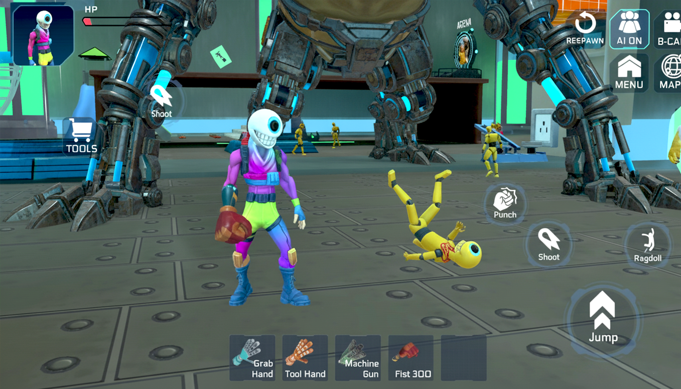 اسکرین شات 2 بازی Ragdoll Chaos: Physics Sandbox