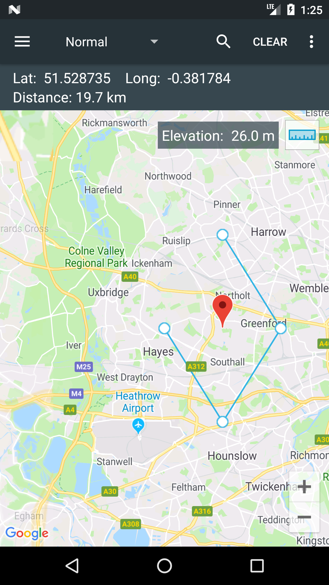 اسکرین شات 5 برنامه Map Coordinates