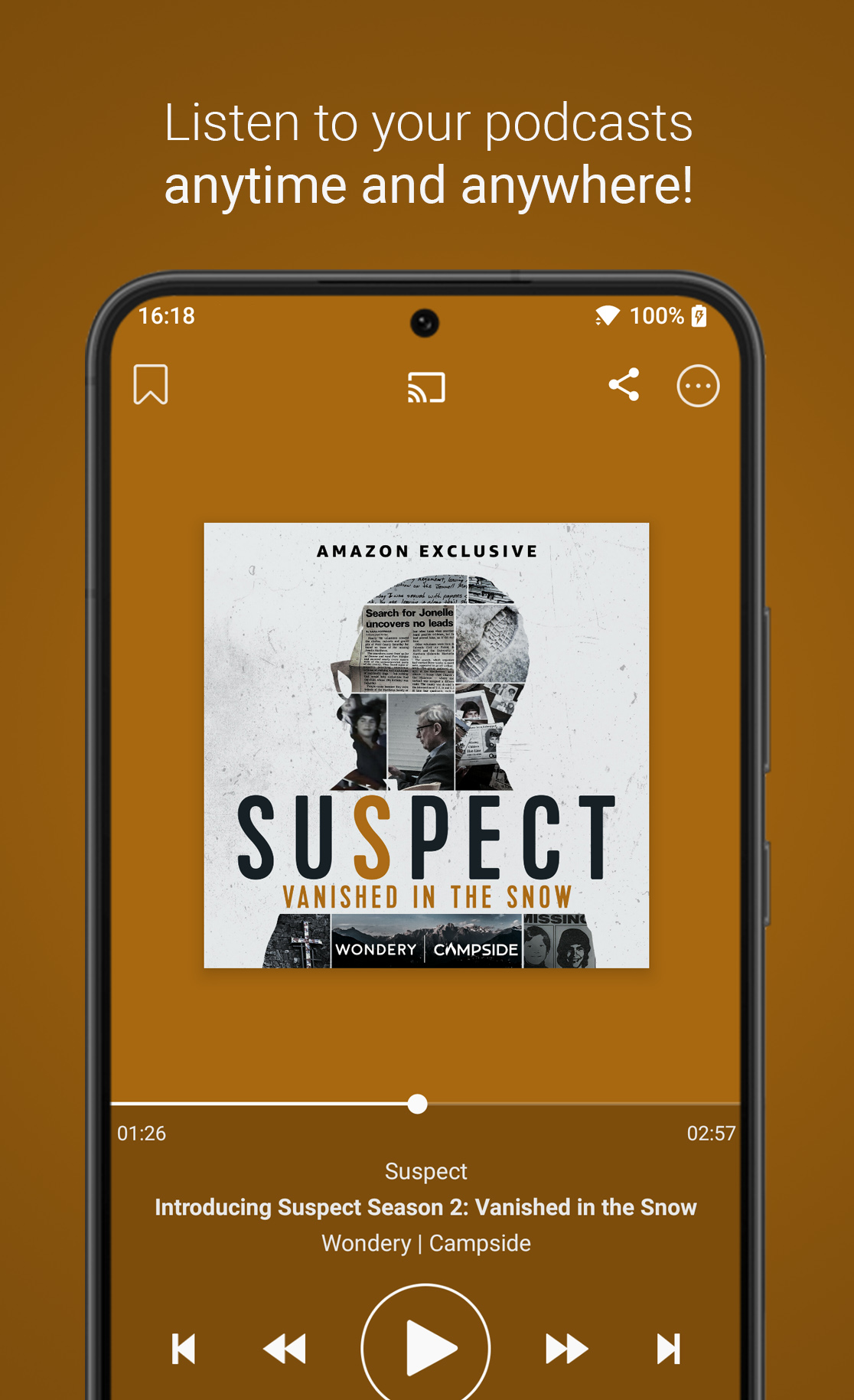 اسکرین شات 2 برنامه Podcast Go