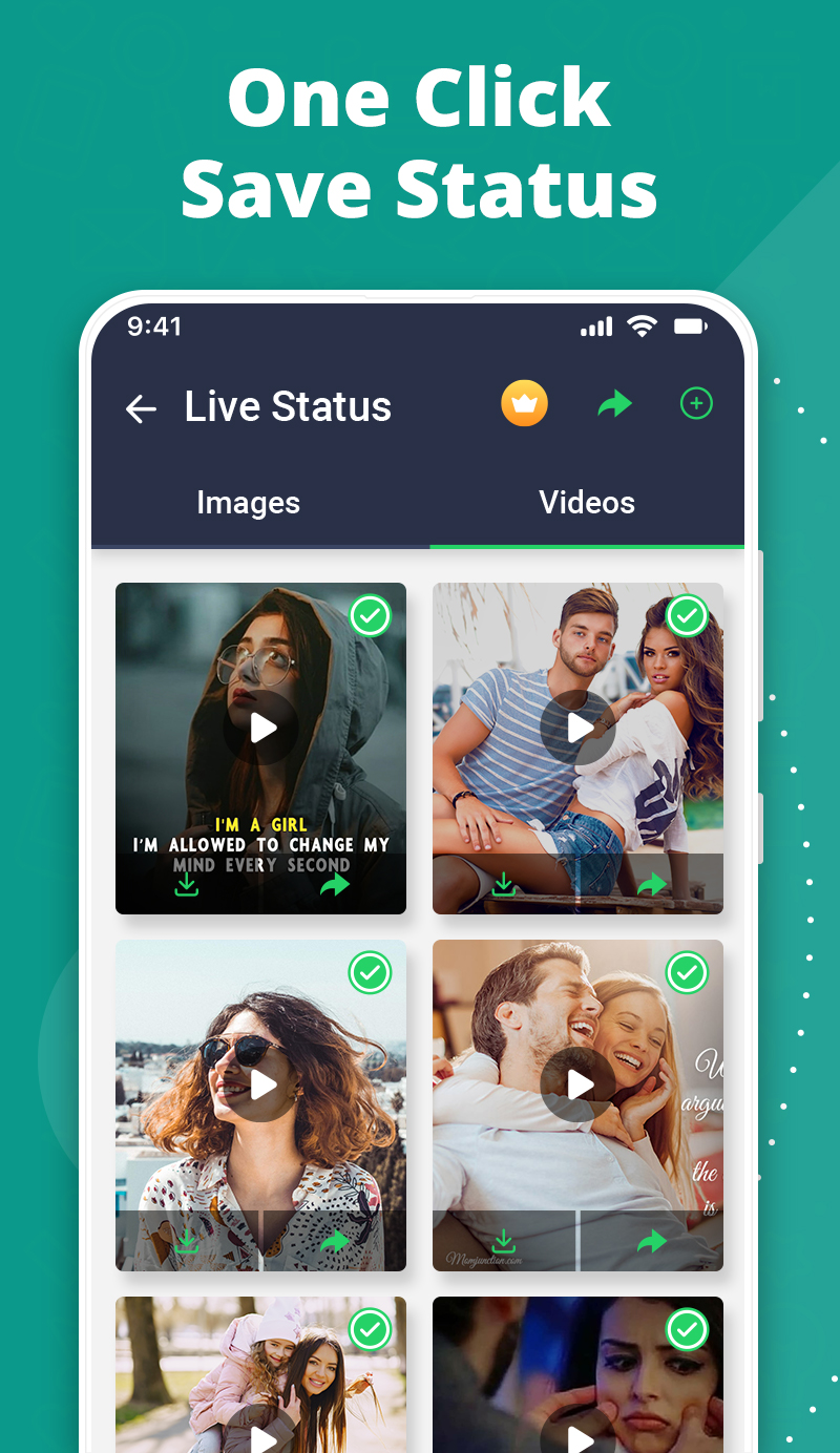 اسکرین شات 3 برنامه Status Saver - WA Story Saver