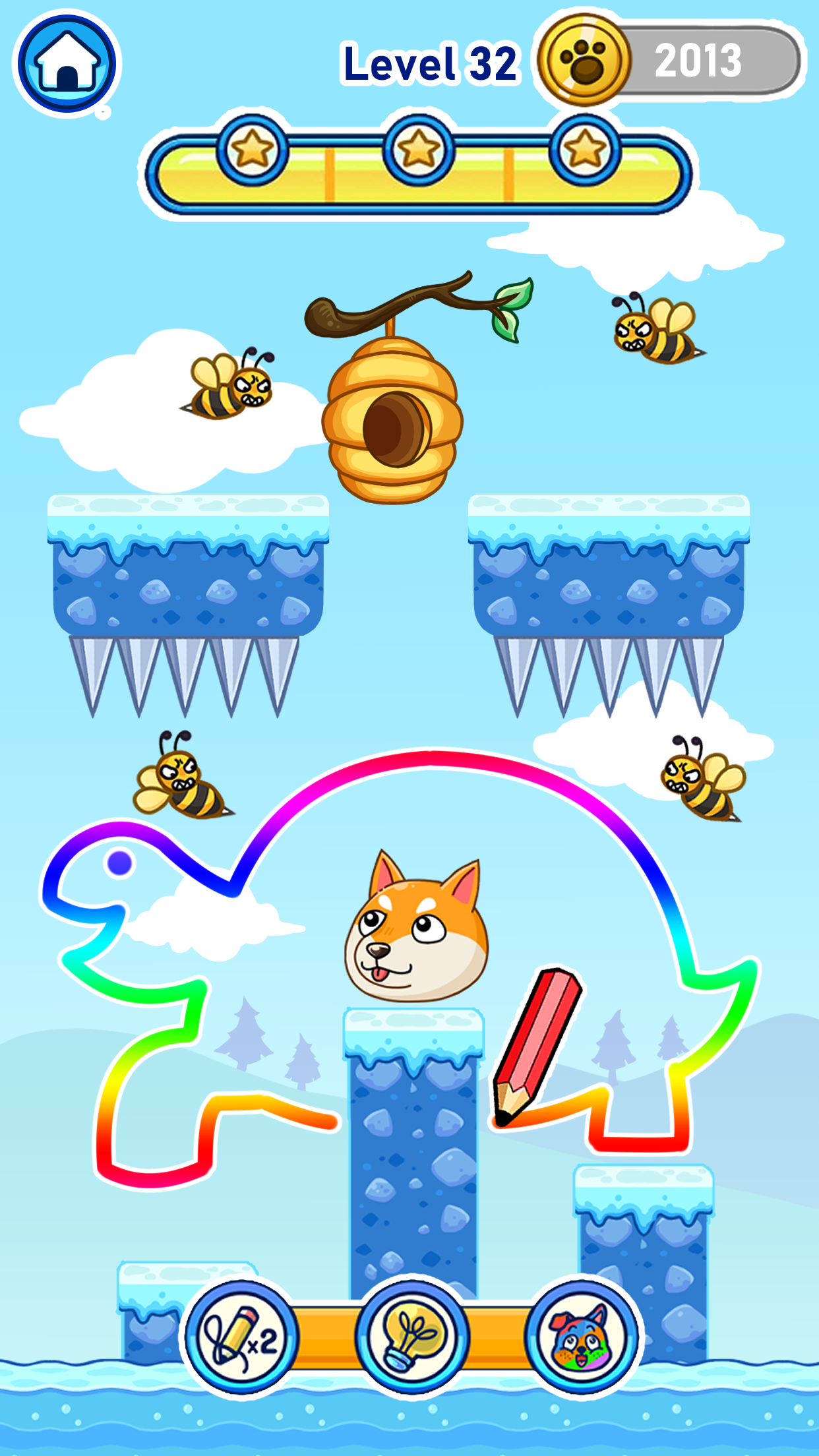 اسکرین شات 5 بازی Save Dog from Bad Bees