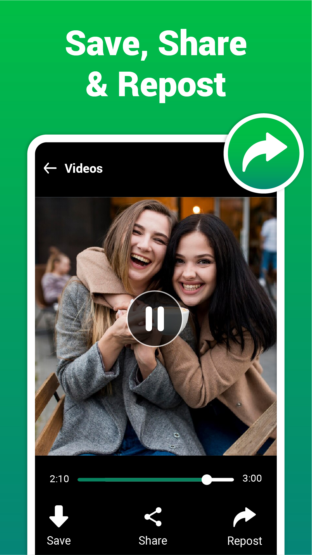 اسکرین شات 3 برنامه Status Saver・Status Downloader