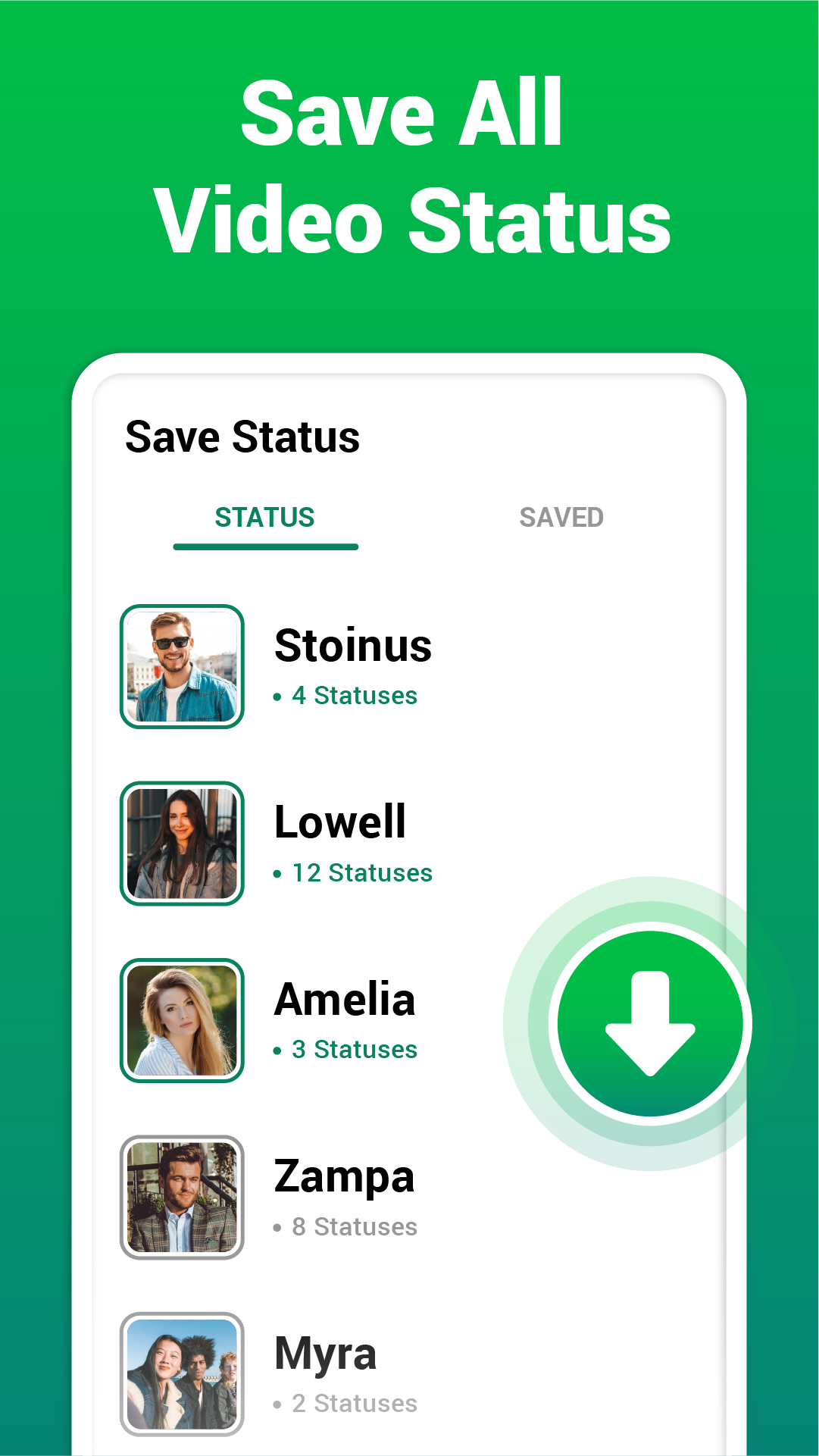اسکرین شات 2 برنامه Status Saver・Status Downloader