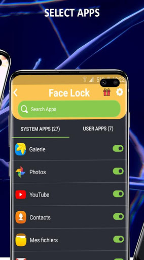 اسکرین شات 3 برنامه 🥇 Face Screen Lock Prank