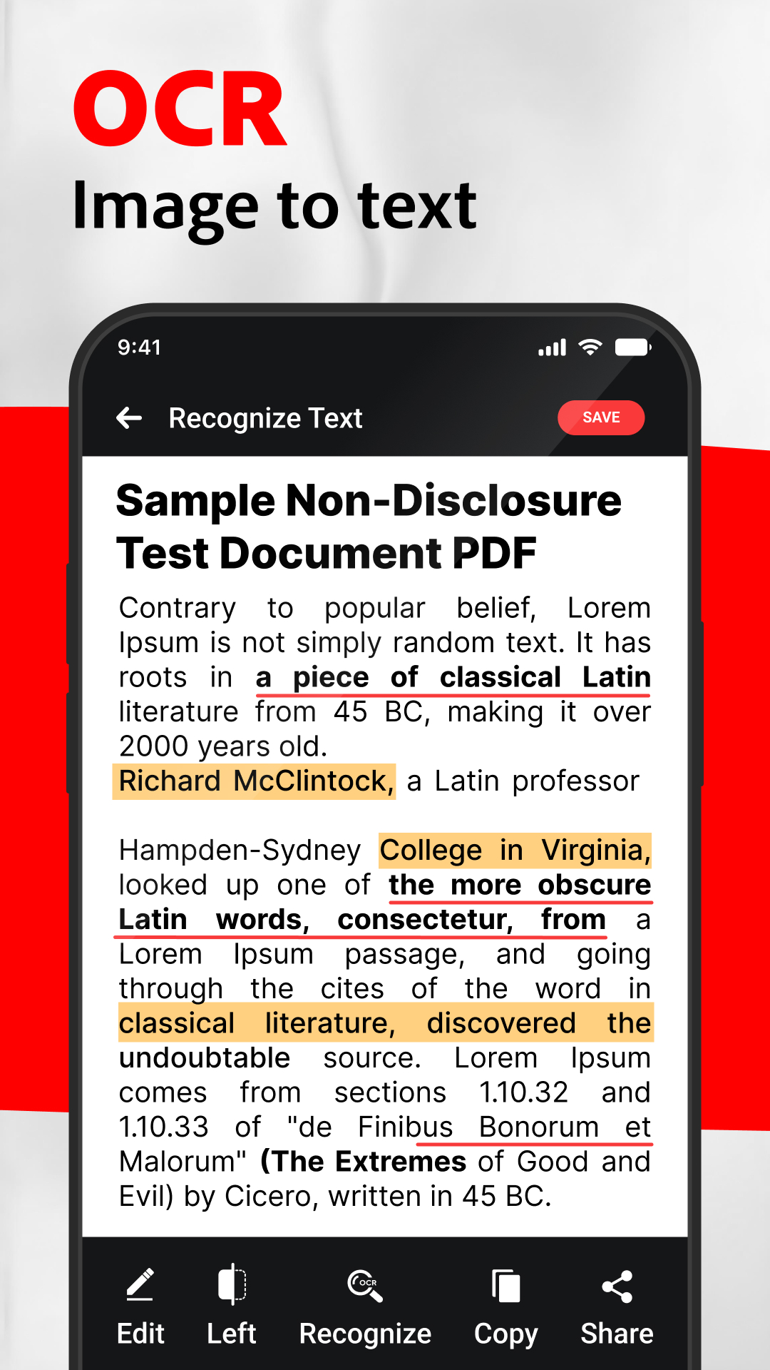 اسکرین شات 3 برنامه PDF Scanner & Document Scanner