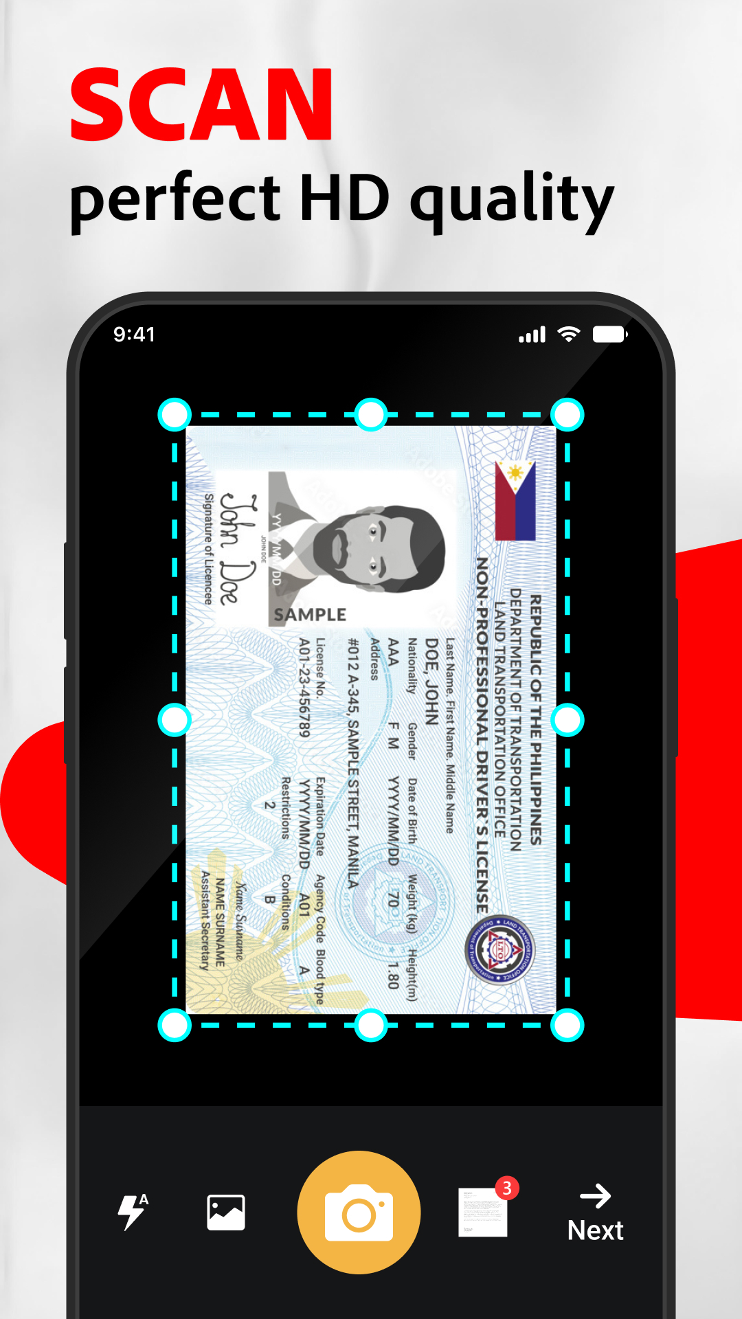 اسکرین شات 1 برنامه PDF Scanner & Document Scanner