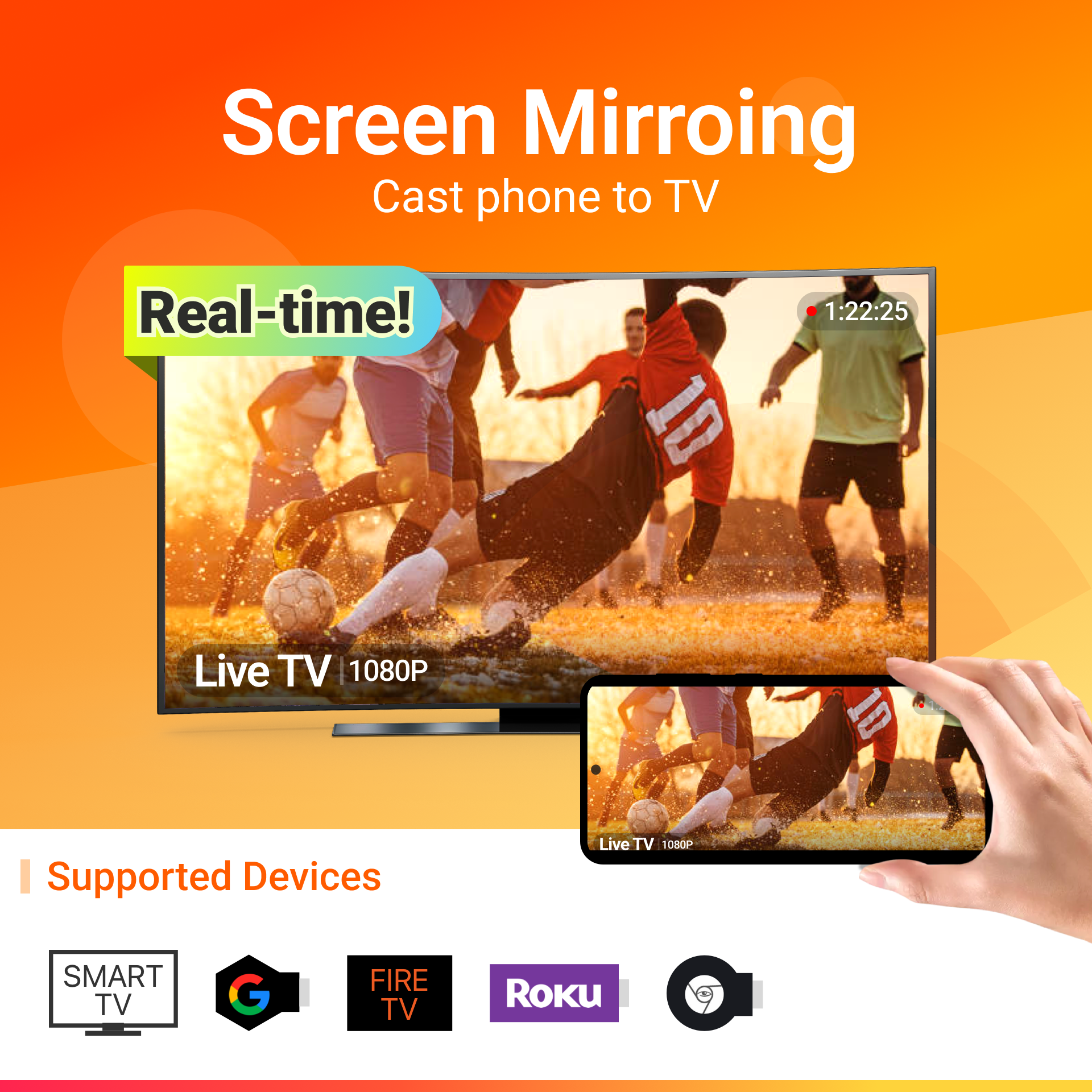 اسکرین شات 1 برنامه Screen Mirroring - Miracast