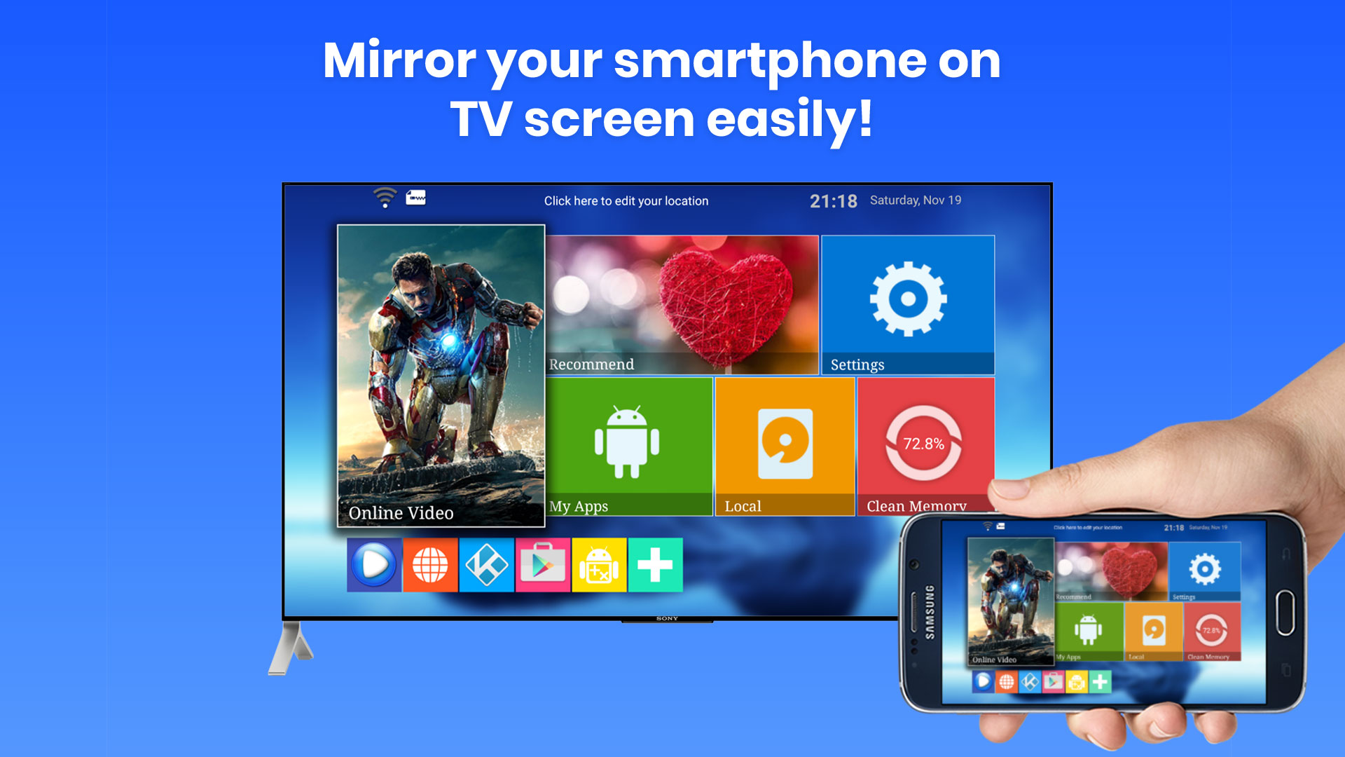 اسکرین شات 1 برنامه Allshare Cast Screen Mirroring
