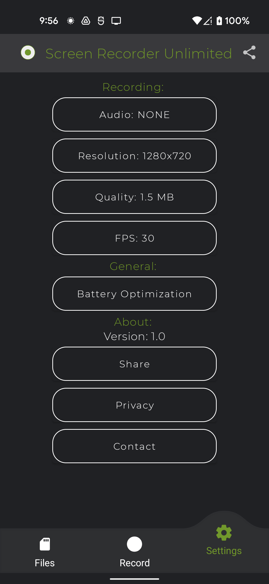 اسکرین شات 3 برنامه Screen Recorder Unlimited