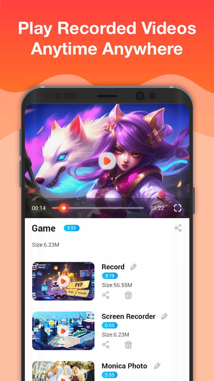 اسکرین شات 3 برنامه Screen Recorder - Record Video