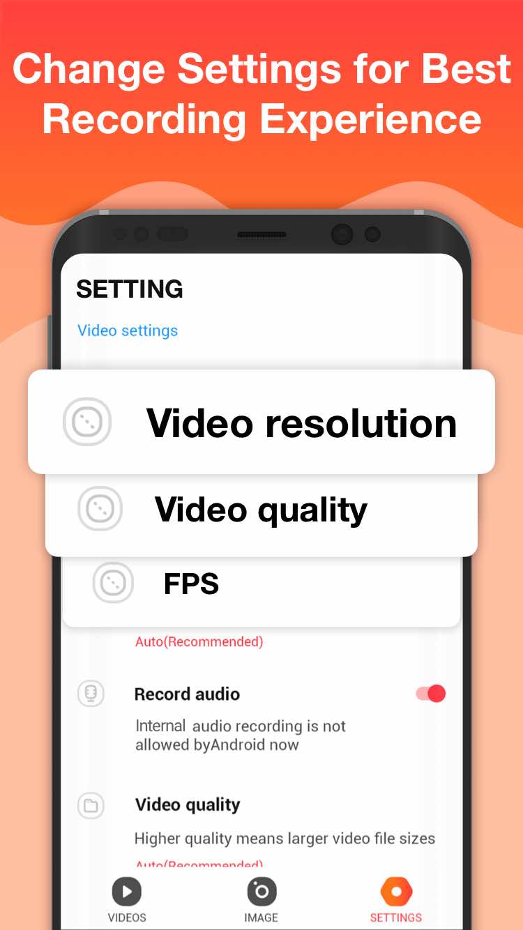 اسکرین شات 5 برنامه Screen Recorder - Record Video