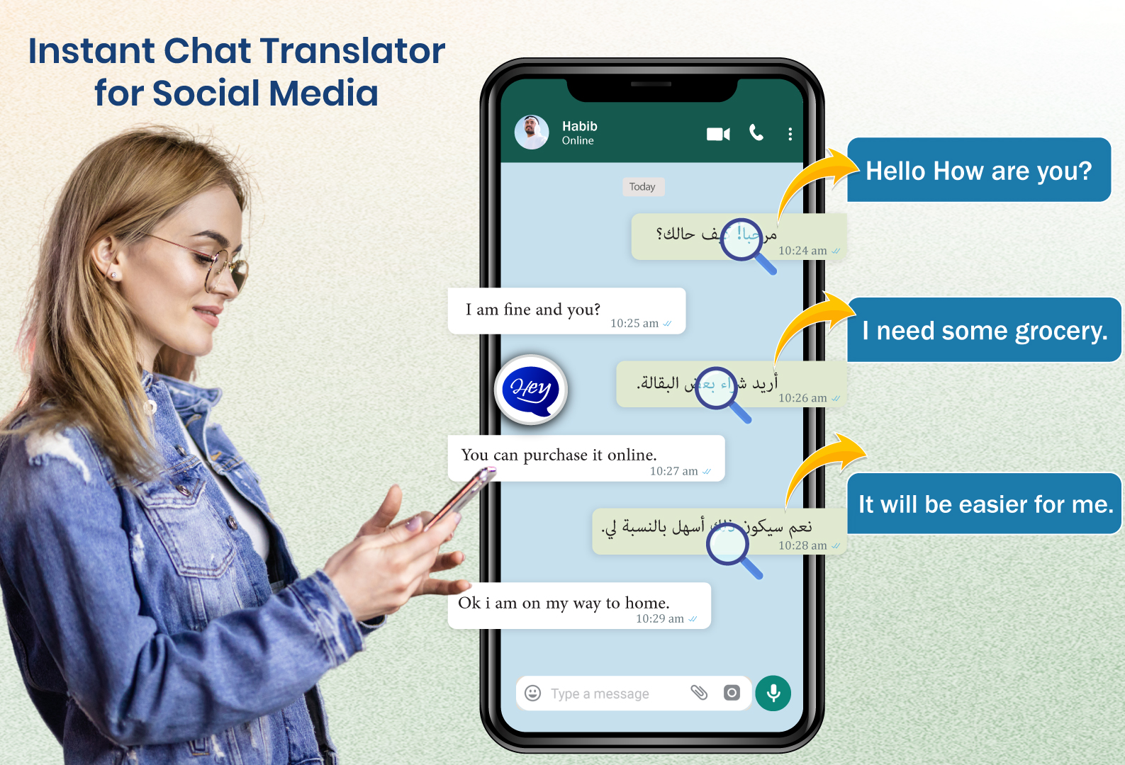 اسکرین شات 5 برنامه Chat Translator All Languages