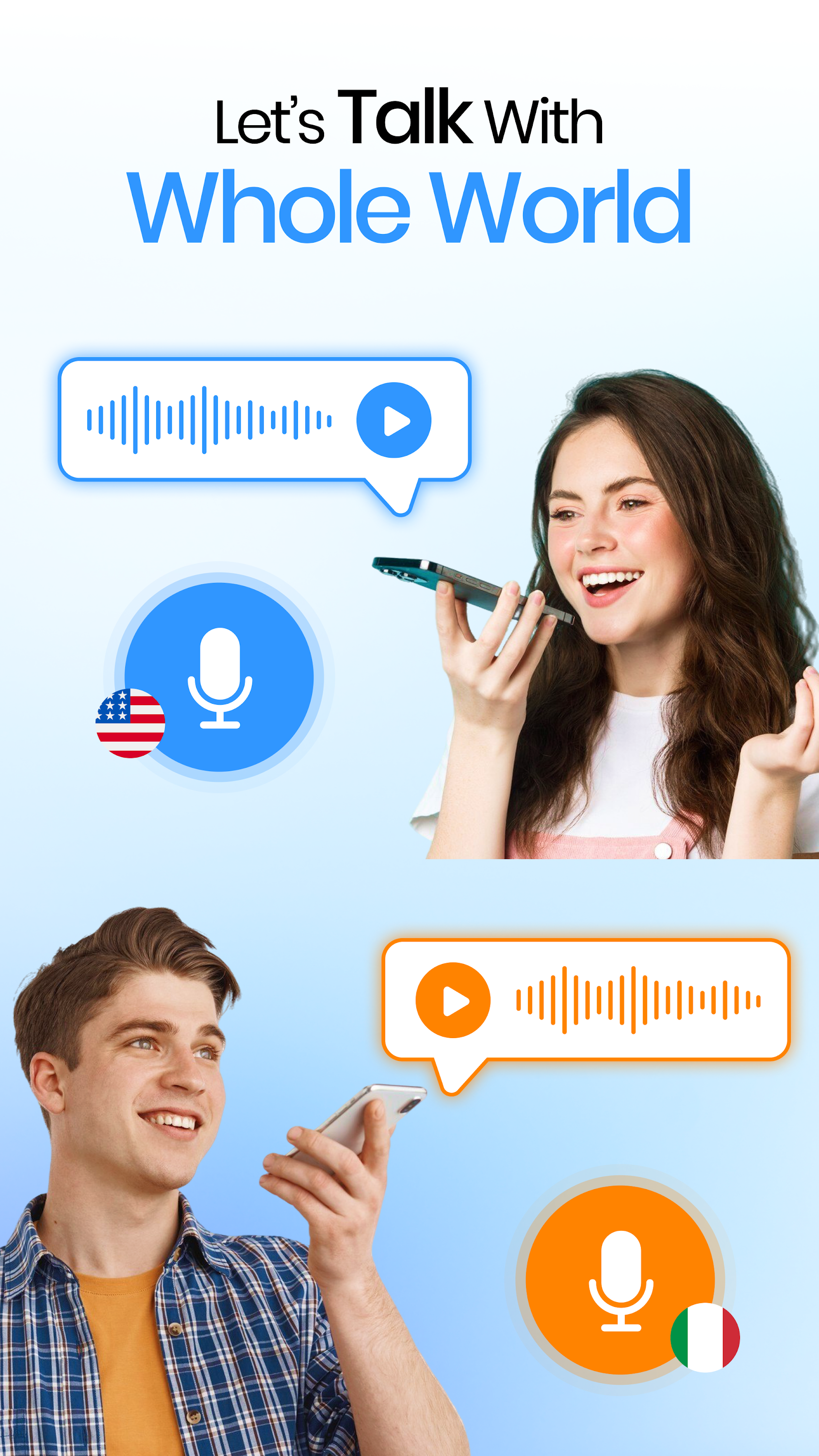 اسکرین شات 2 برنامه Hey Translate Chat Translator