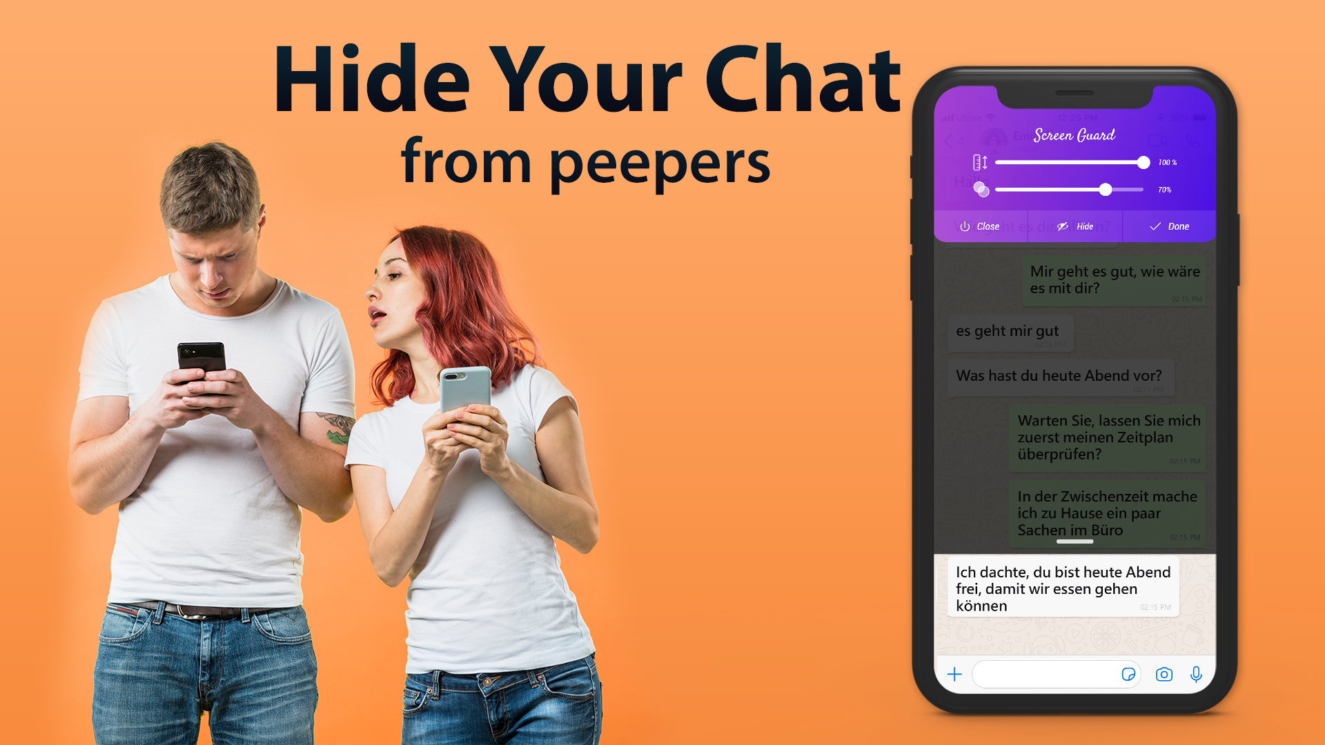 اسکرین شات 3 برنامه Screen Guard - Hide Screen