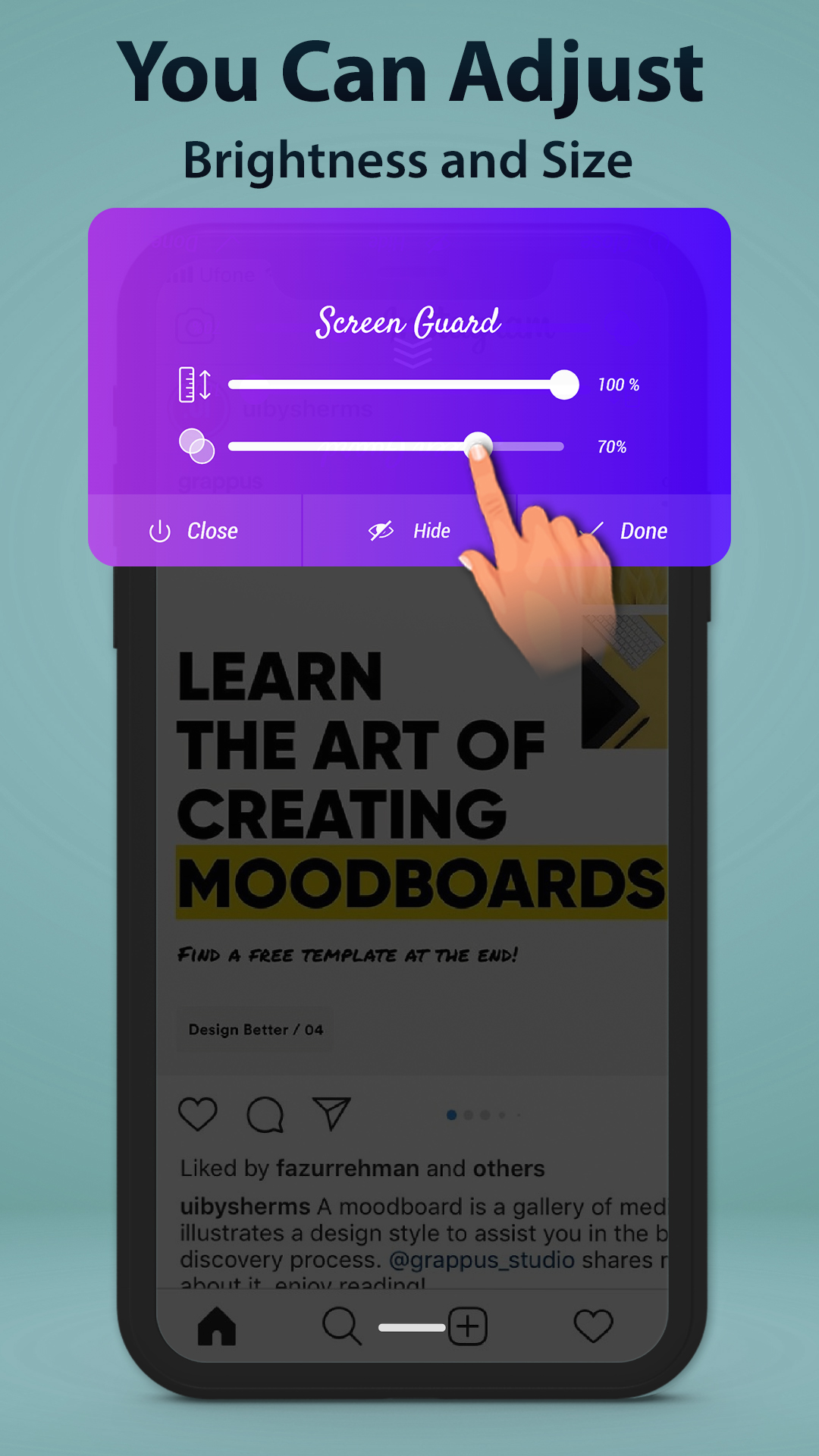 اسکرین شات 6 برنامه Screen Guard - Hide Screen