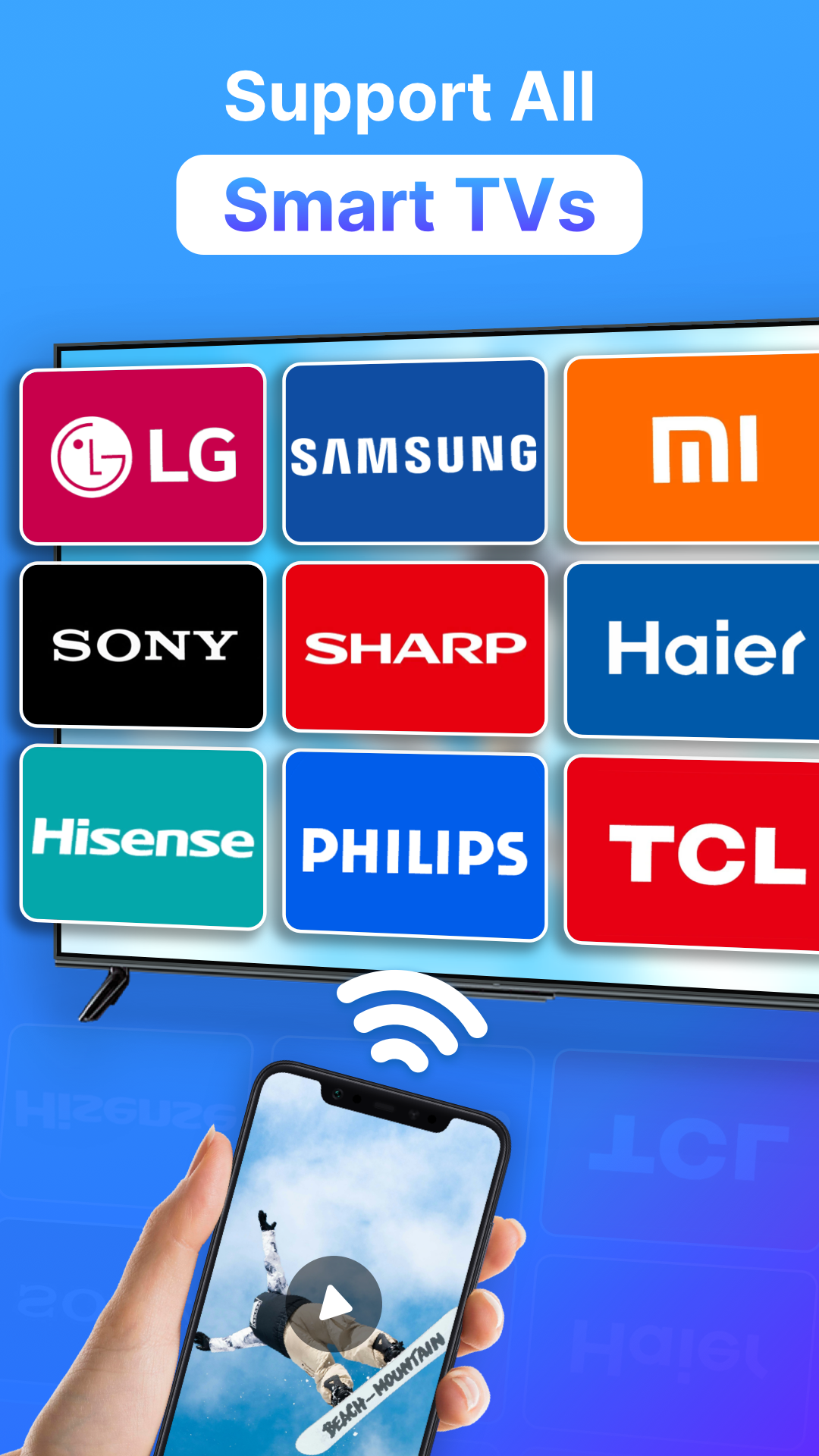 اسکرین شات 2 برنامه Cast to TV - Screen Mirroring