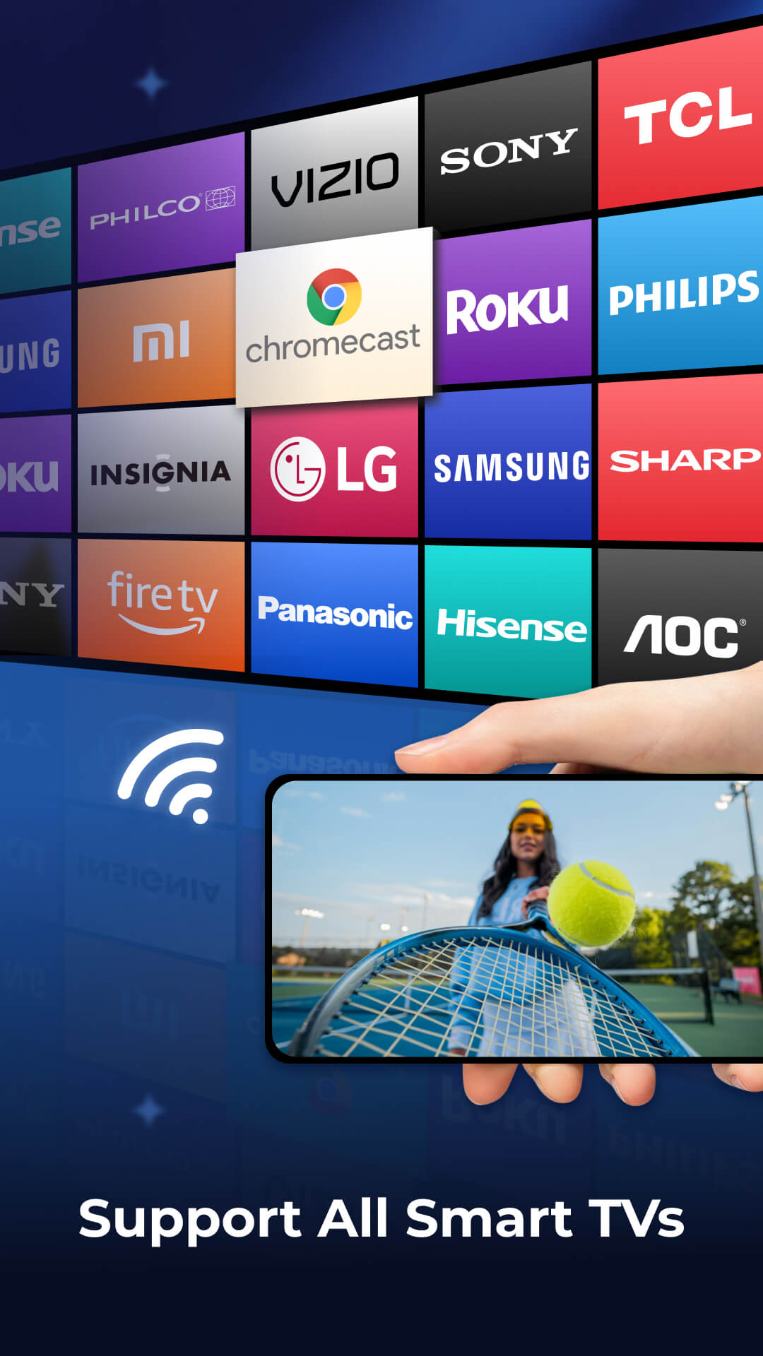 اسکرین شات 2 برنامه Cast to TV - Screen Mirroring