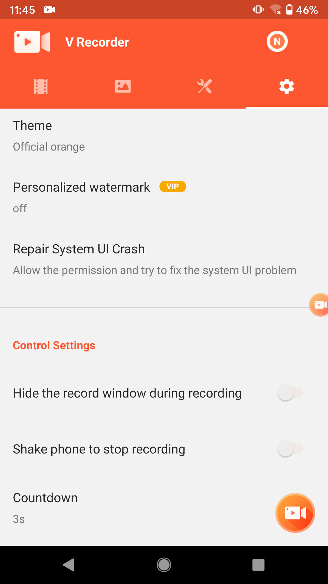 اسکرین شات 6 برنامه Screen Recorder VRecorder Lite