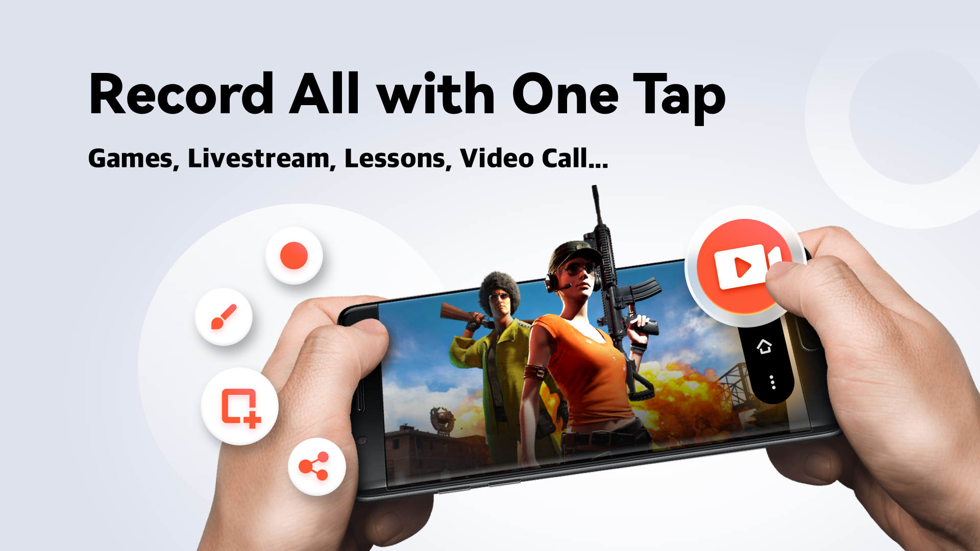 اسکرین شات 1 برنامه Screen Recorder - AX Recorder