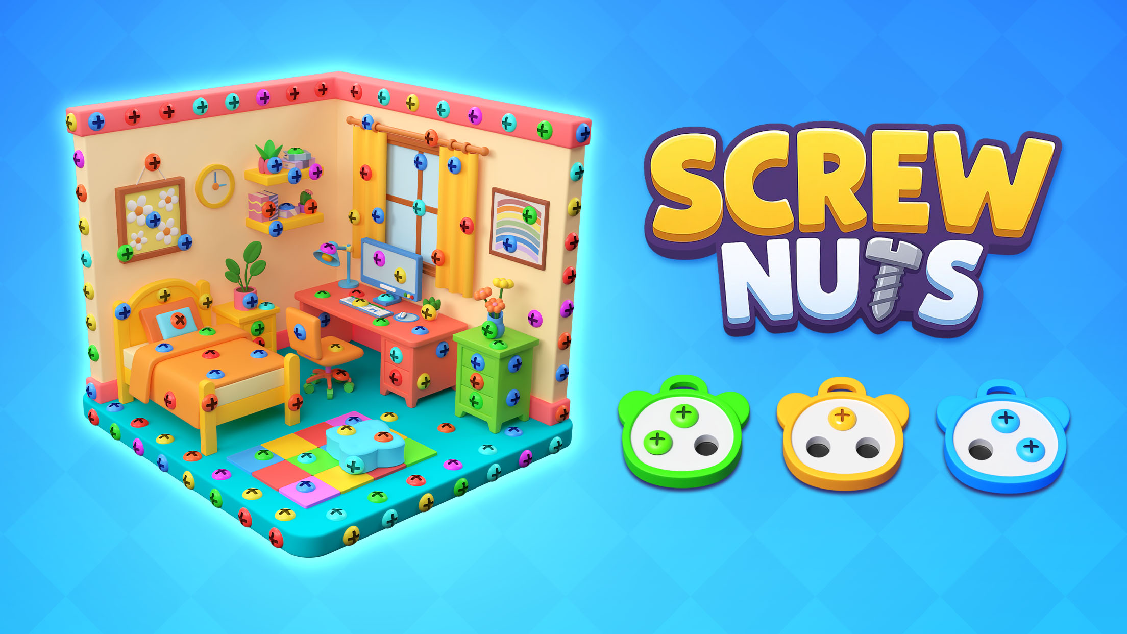 اسکرین شات 3 بازی Screw Nuts - 3D Screw Puzzle