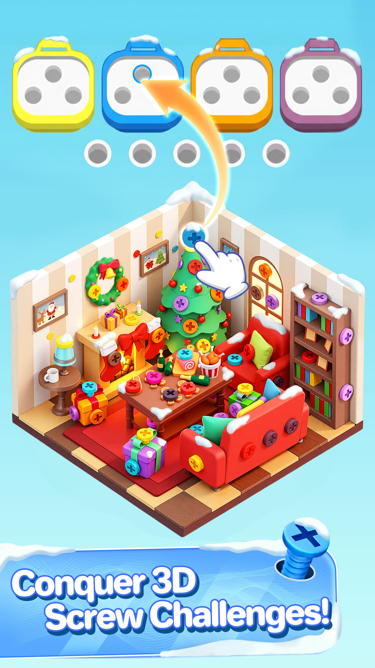 اسکرین شات 2 بازی Screw Sort Jam™ - Screw 3d