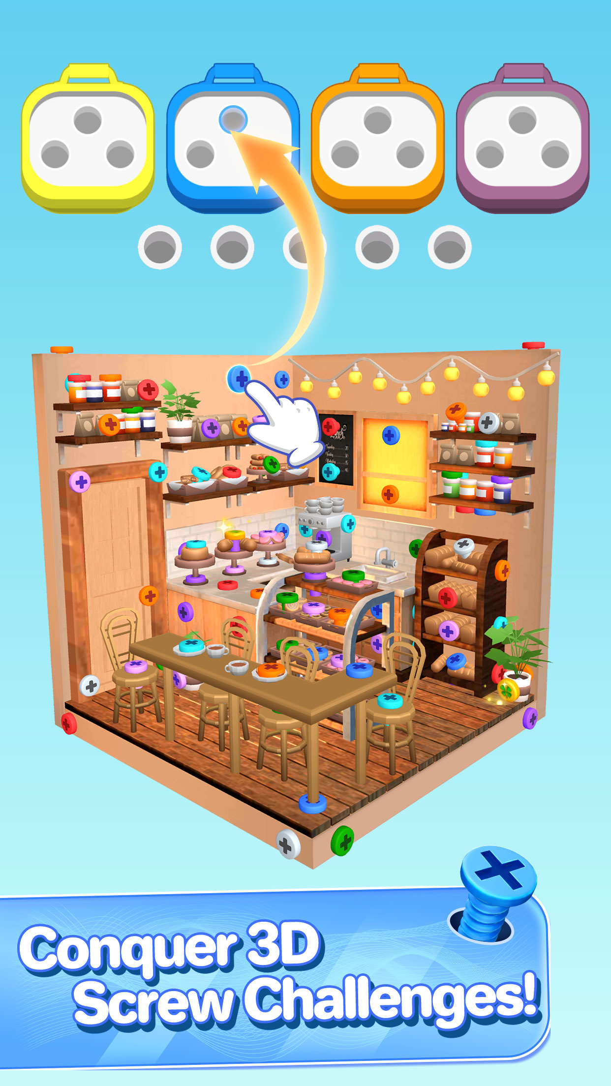 اسکرین شات 5 بازی Screw Sort Jam™ - Screw 3d